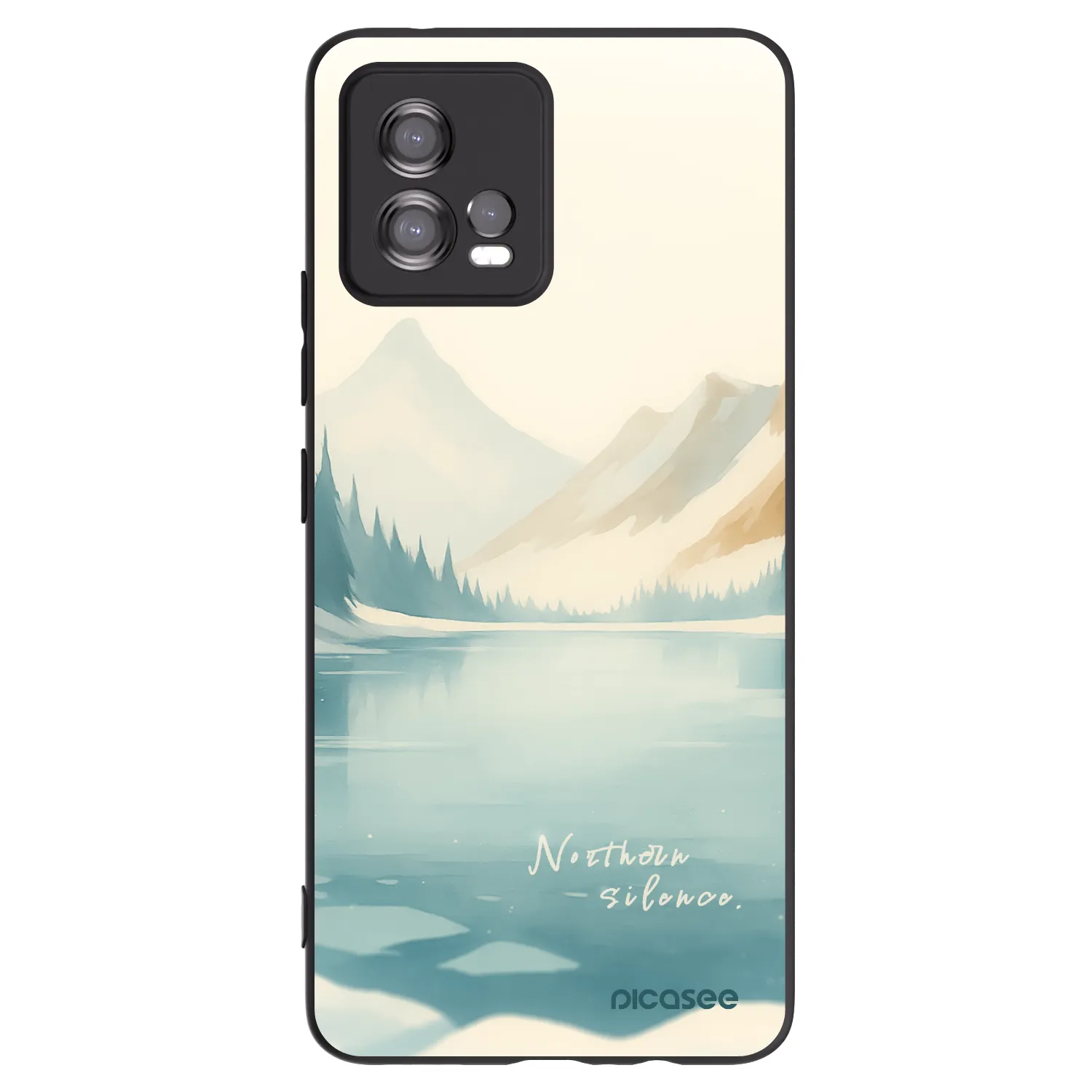 Picasee crna silikonska maskica za Motorola Moto G72 - NOTHERN SILENCE