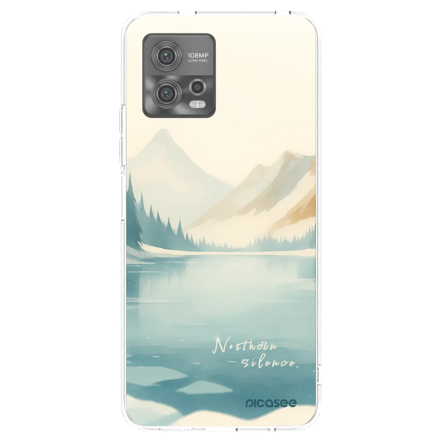Picasee silikonska prozirna maskica za Motorola Moto G72 - NOTHERN SILENCE