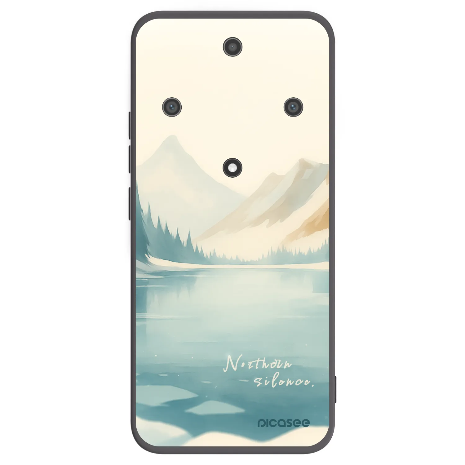 Picasee crna silikonska maskica za Honor Magic5 Lite 5G - NOTHERN SILENCE