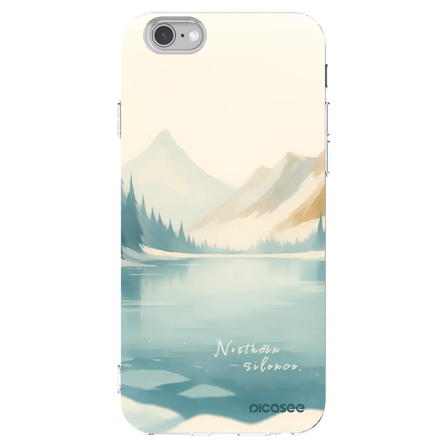 Picasee silikonska prozirna maskica za Apple iPhone 6/6S - NOTHERN SILENCE