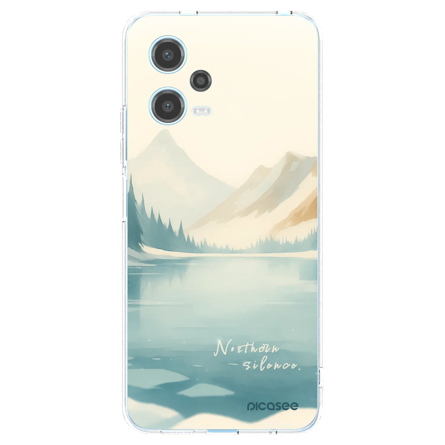 Picasee silikonska prozirna maskica za Xiaomi Redmi Note 12 5G - NOTHERN SILENCE
