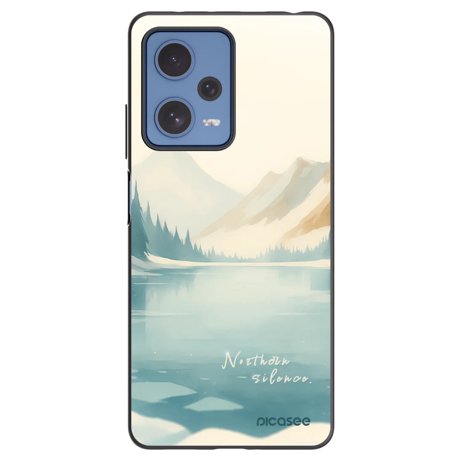 Picasee crna silikonska maskica za Xiaomi Redmi Note 12 Pro 5G - NOTHERN SILENCE