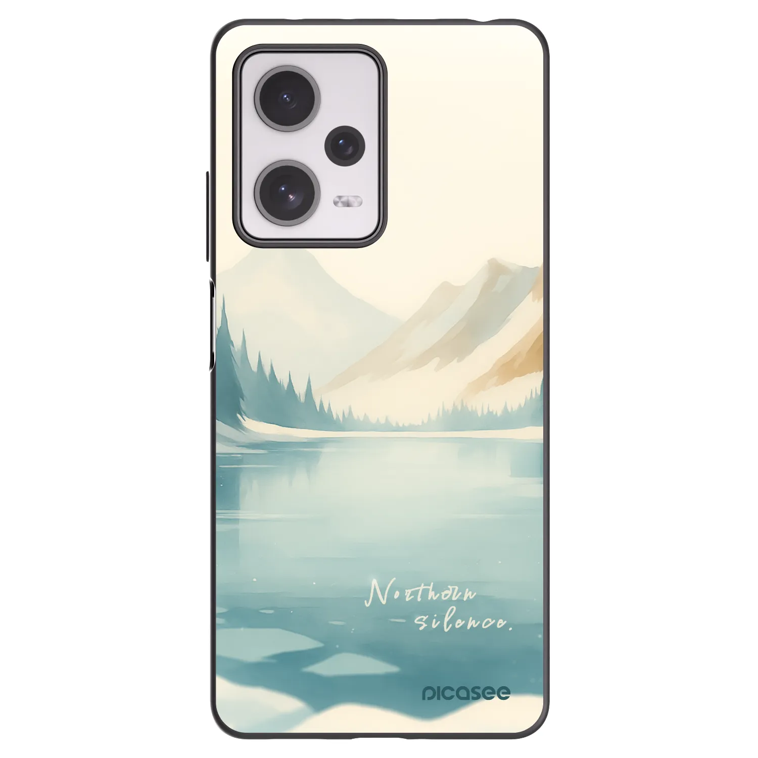 Picasee crna silikonska maskica za Xiaomi Redmi Note 12 Pro+ 5G - NOTHERN SILENCE