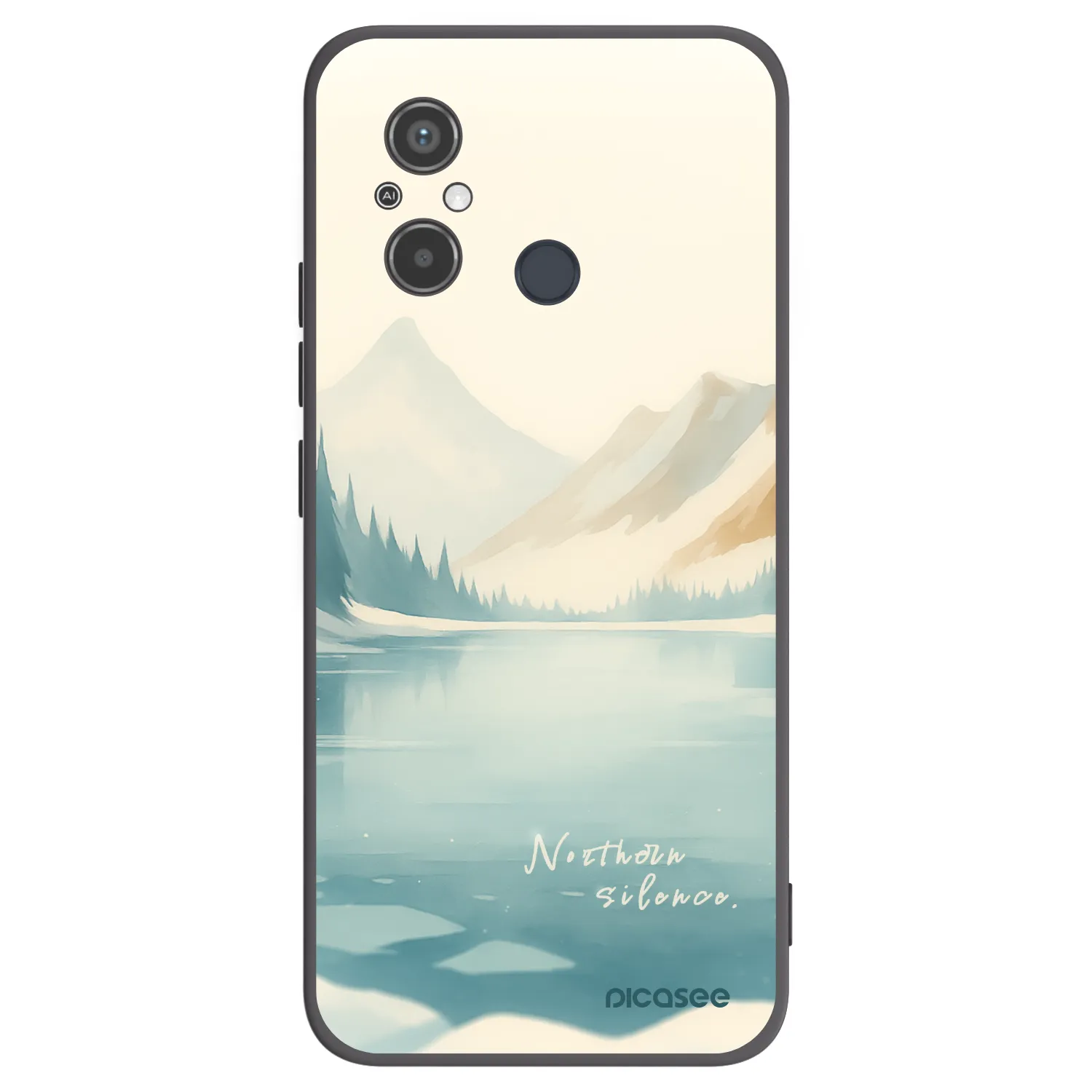 Picasee crna silikonska maskica za Xiaomi Redmi 12C - NOTHERN SILENCE