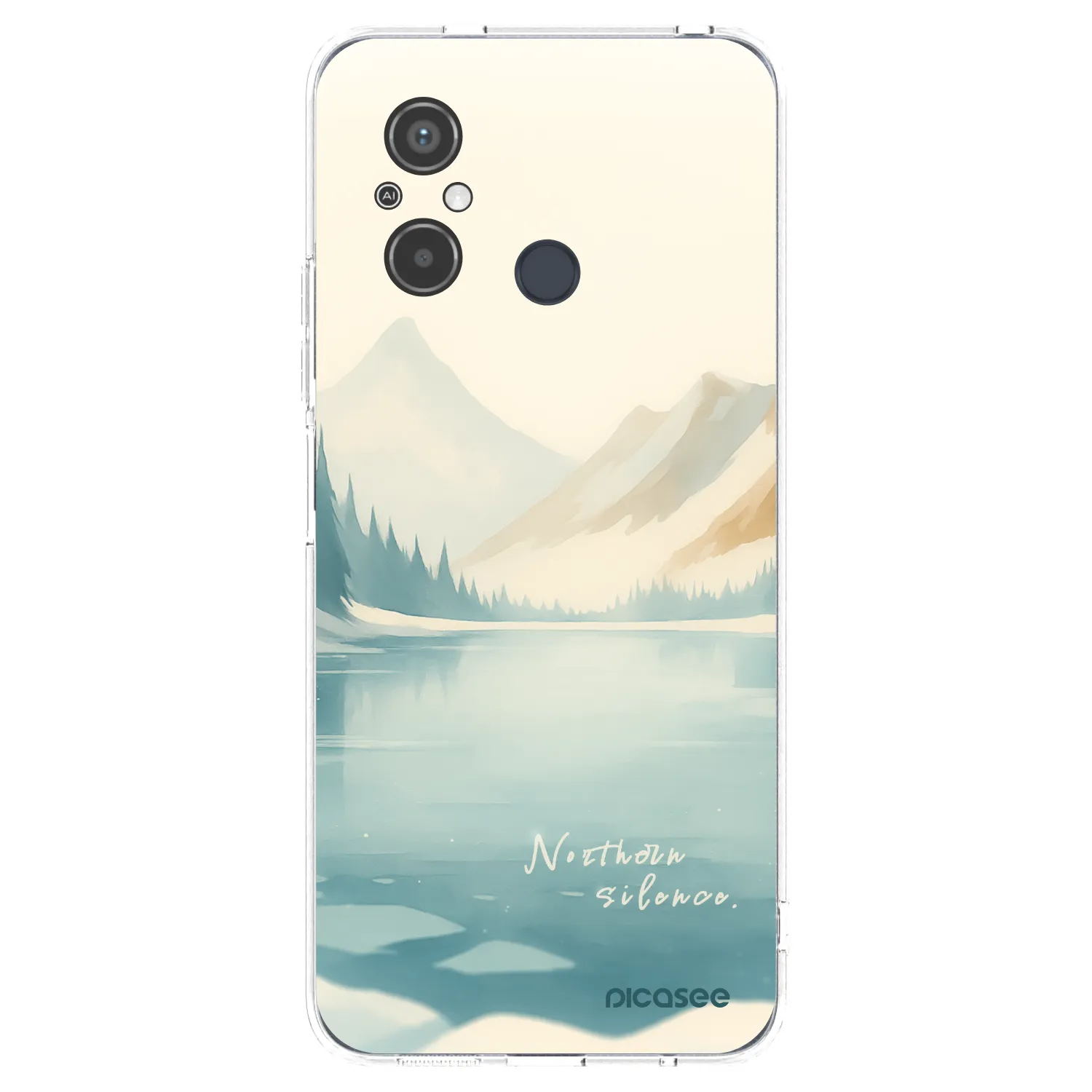 Picasee silikonska prozirna maskica za Xiaomi Redmi 12C - NOTHERN SILENCE