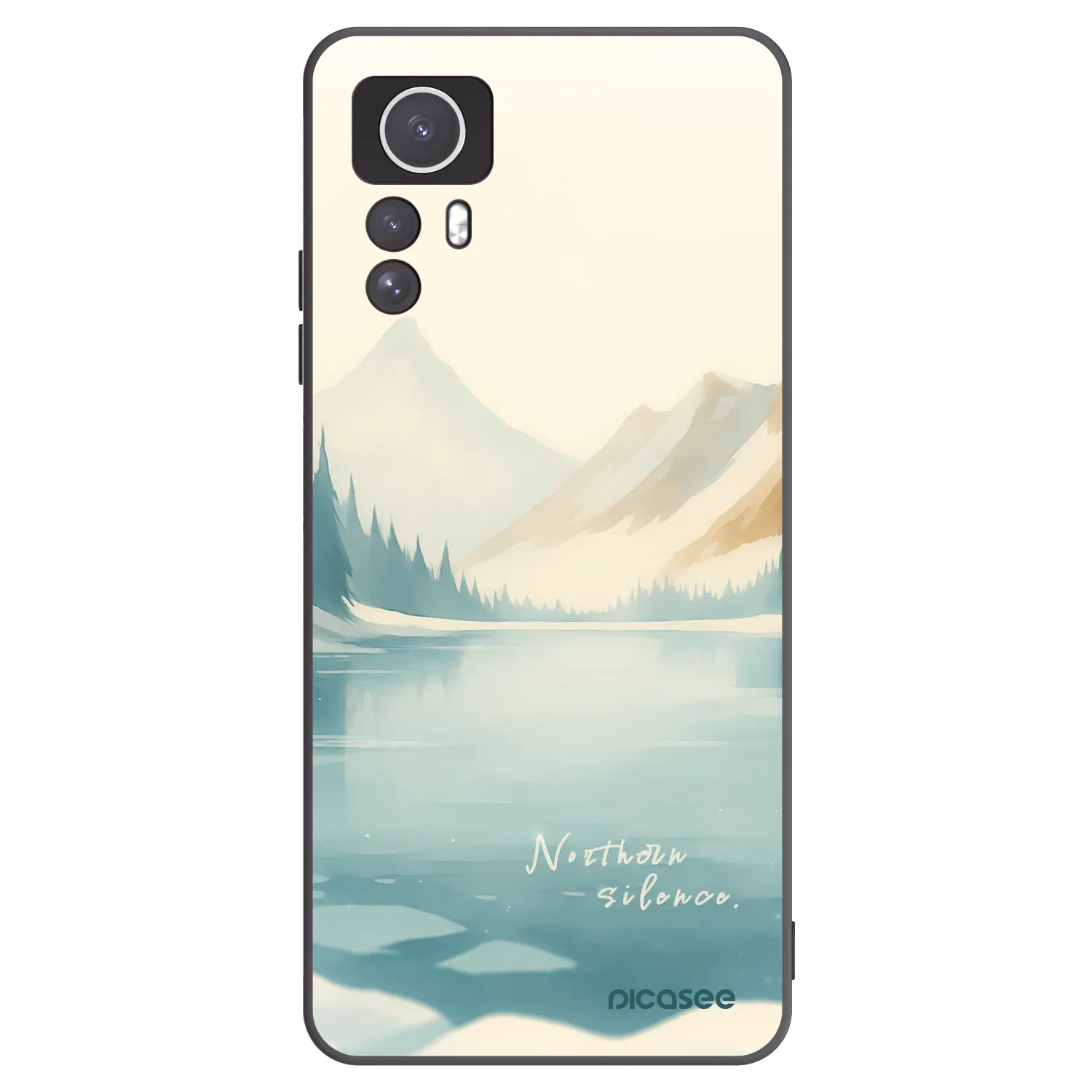 Picasee crna silikonska maskica za Xiaomi Redmi Note 12S - NOTHERN SILENCE
