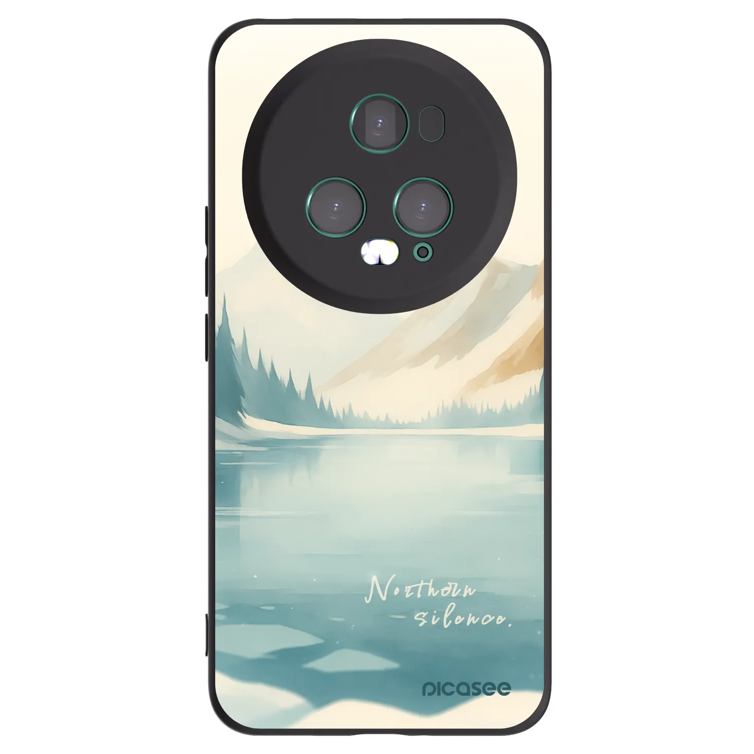Picasee crna silikonska maskica za Honor Magic5 Pro - NOTHERN SILENCE