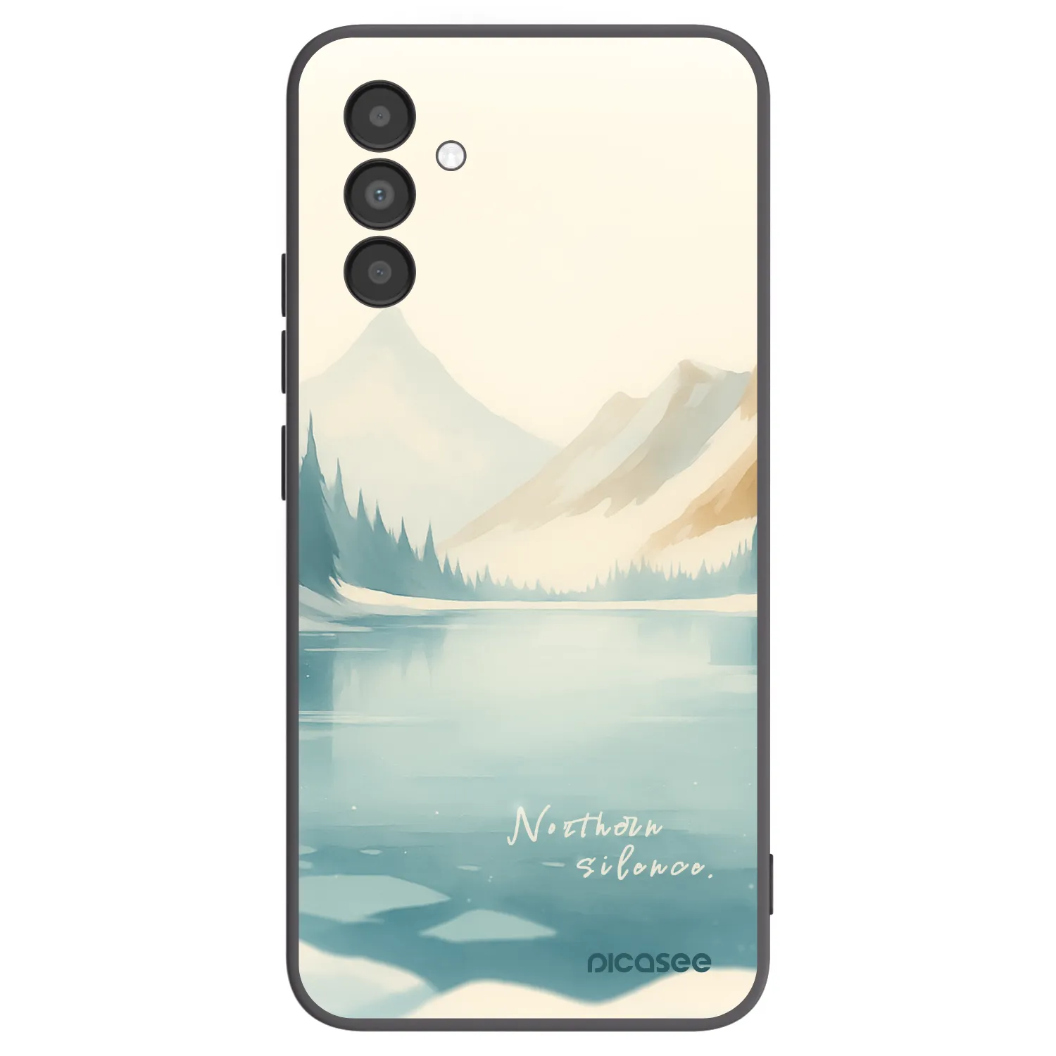 Picasee crna silikonska maskica za Samsung Galaxy A04s A047F - NOTHERN SILENCE