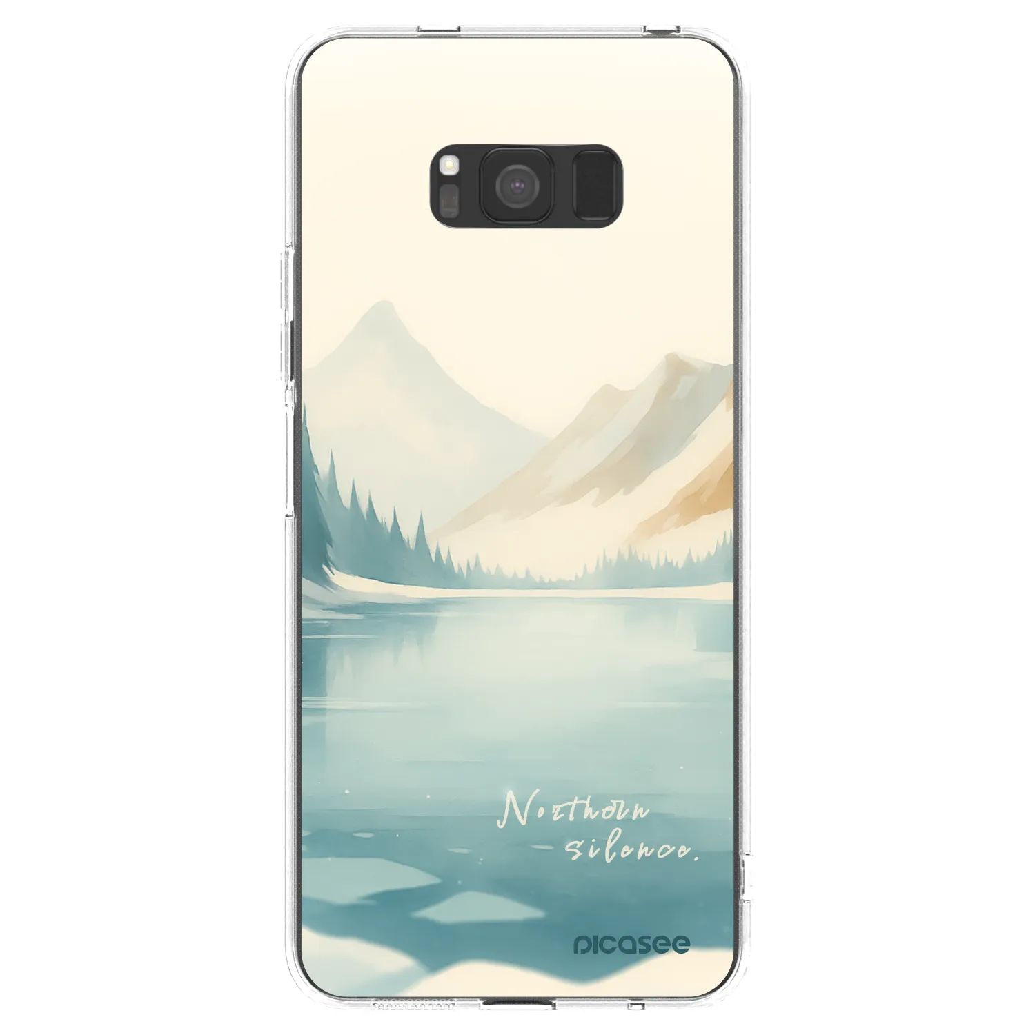 Picasee silikonska prozirna maskica za Samsung Galaxy S8 G950F - NOTHERN SILENCE