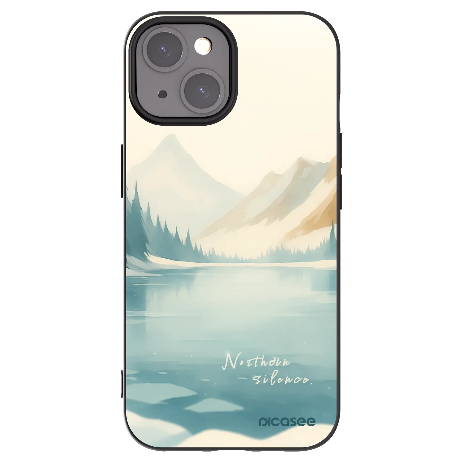 Picasee crna silikonska maskica za Apple iPhone 15 - NOTHERN SILENCE