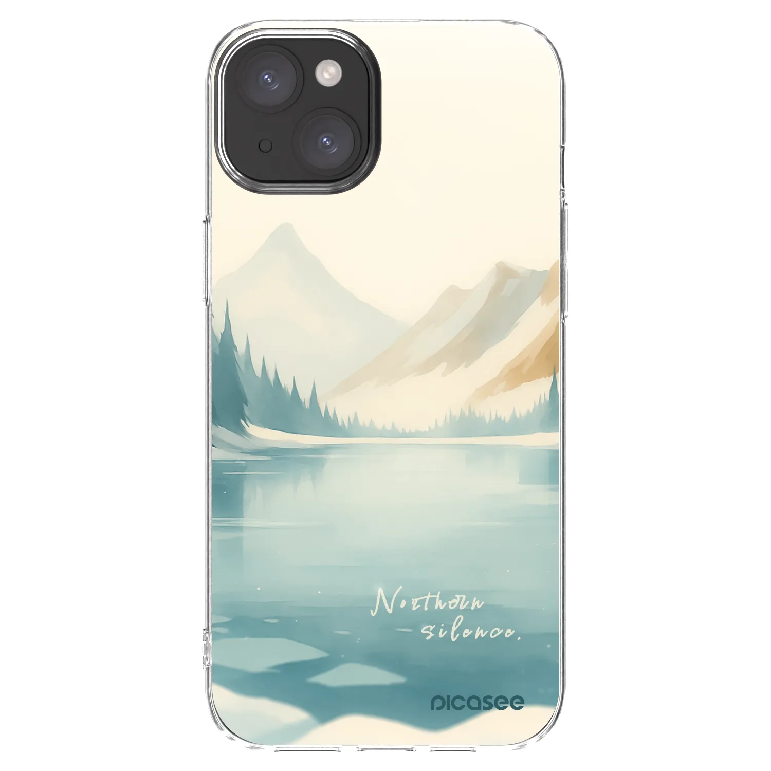 Picasee silikonska prozirna maskica za Apple iPhone 15 Plus - NOTHERN SILENCE