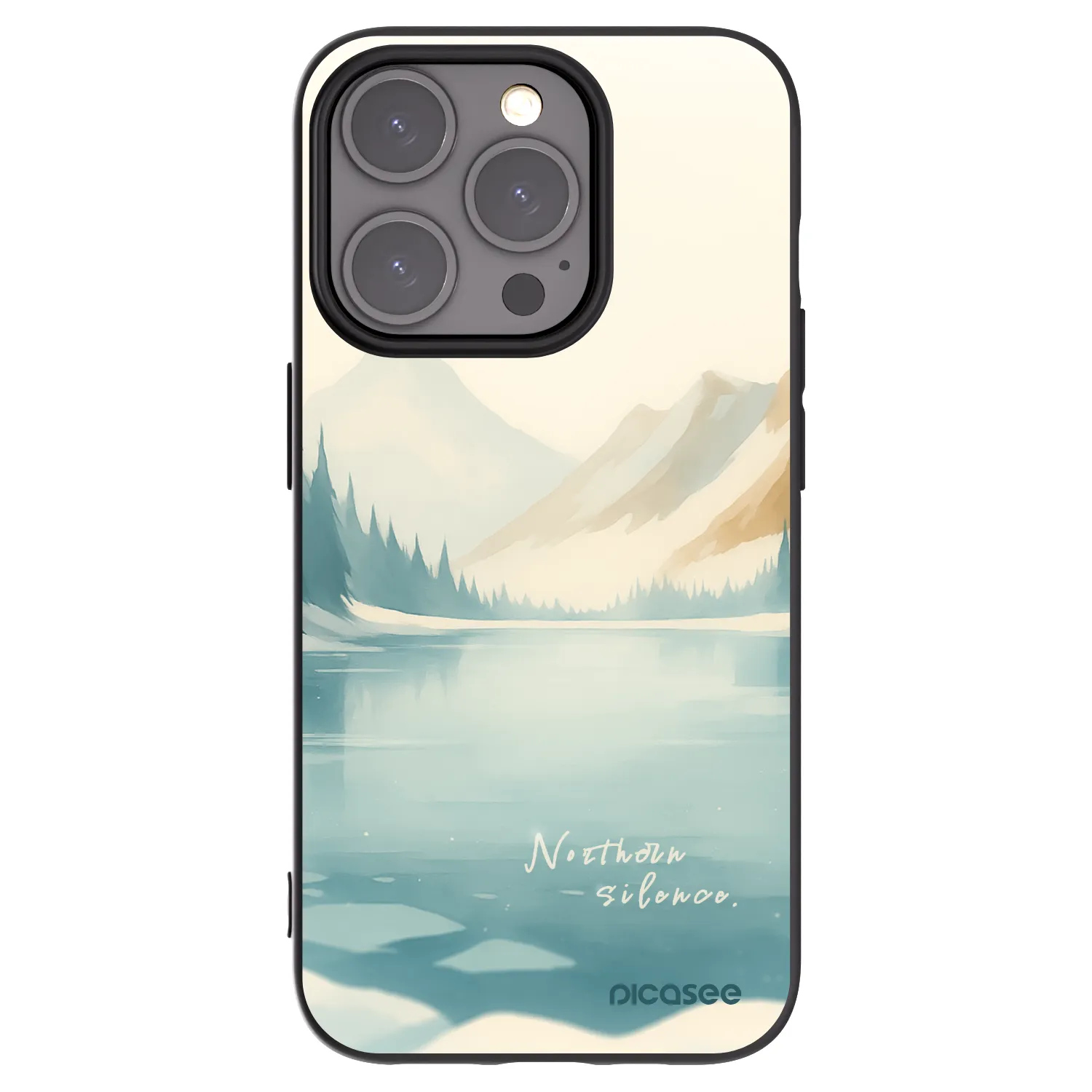 Picasee crna silikonska maskica za Apple iPhone 15 Pro - NOTHERN SILENCE