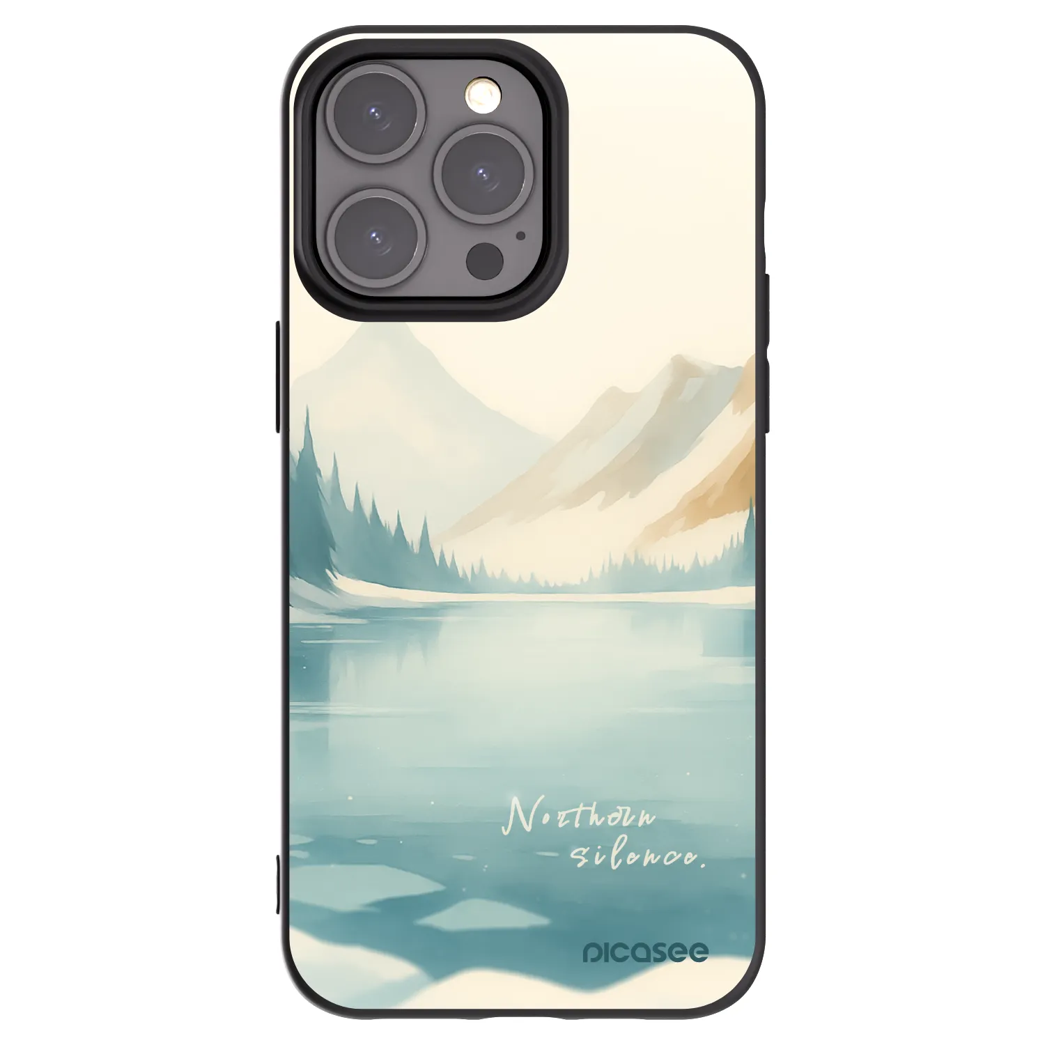 Picasee crna silikonska maskica za Apple iPhone 15 Pro Max - NOTHERN SILENCE