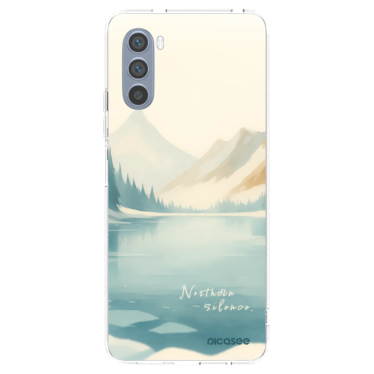 Picasee silikonska prozirna maskica za Motorola Moto G62 - NOTHERN SILENCE