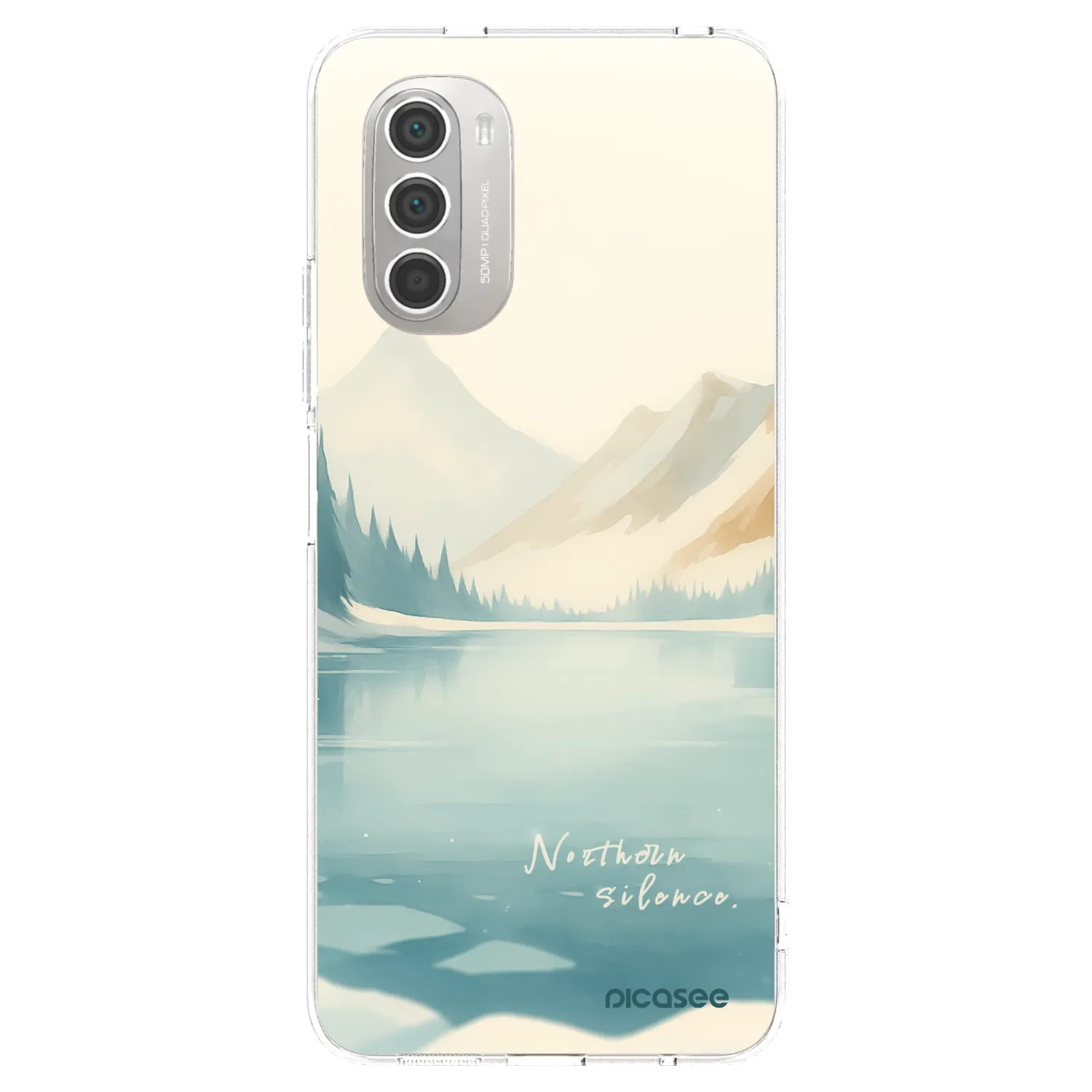 Picasee silikonska prozirna maskica za Motorola Moto G51 - NOTHERN SILENCE