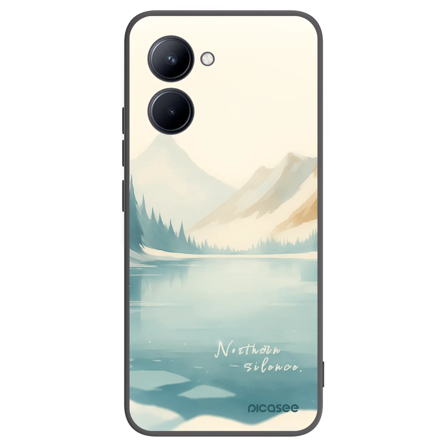 Picasee crna silikonska maskica za Realme C33 (2023) - NOTHERN SILENCE