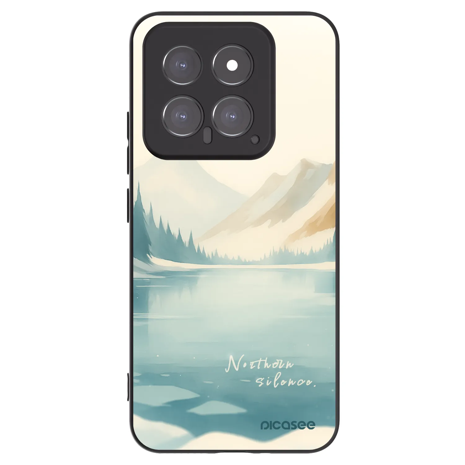 Picasee crna silikonska maskica za Xiaomi 14 - NOTHERN SILENCE