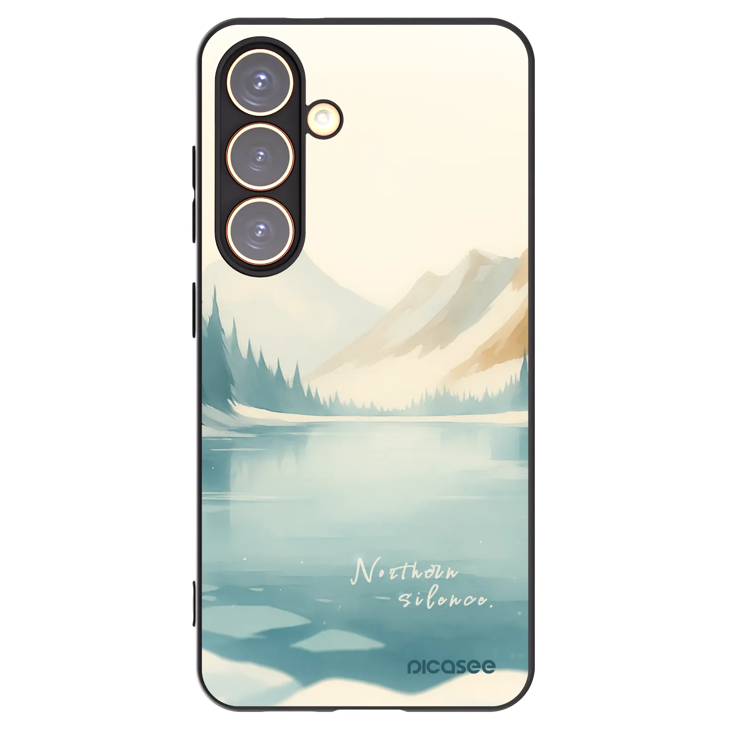 Picasee crna silikonska maskica za Samsung Galaxy S24 S921B 5G - NOTHERN SILENCE