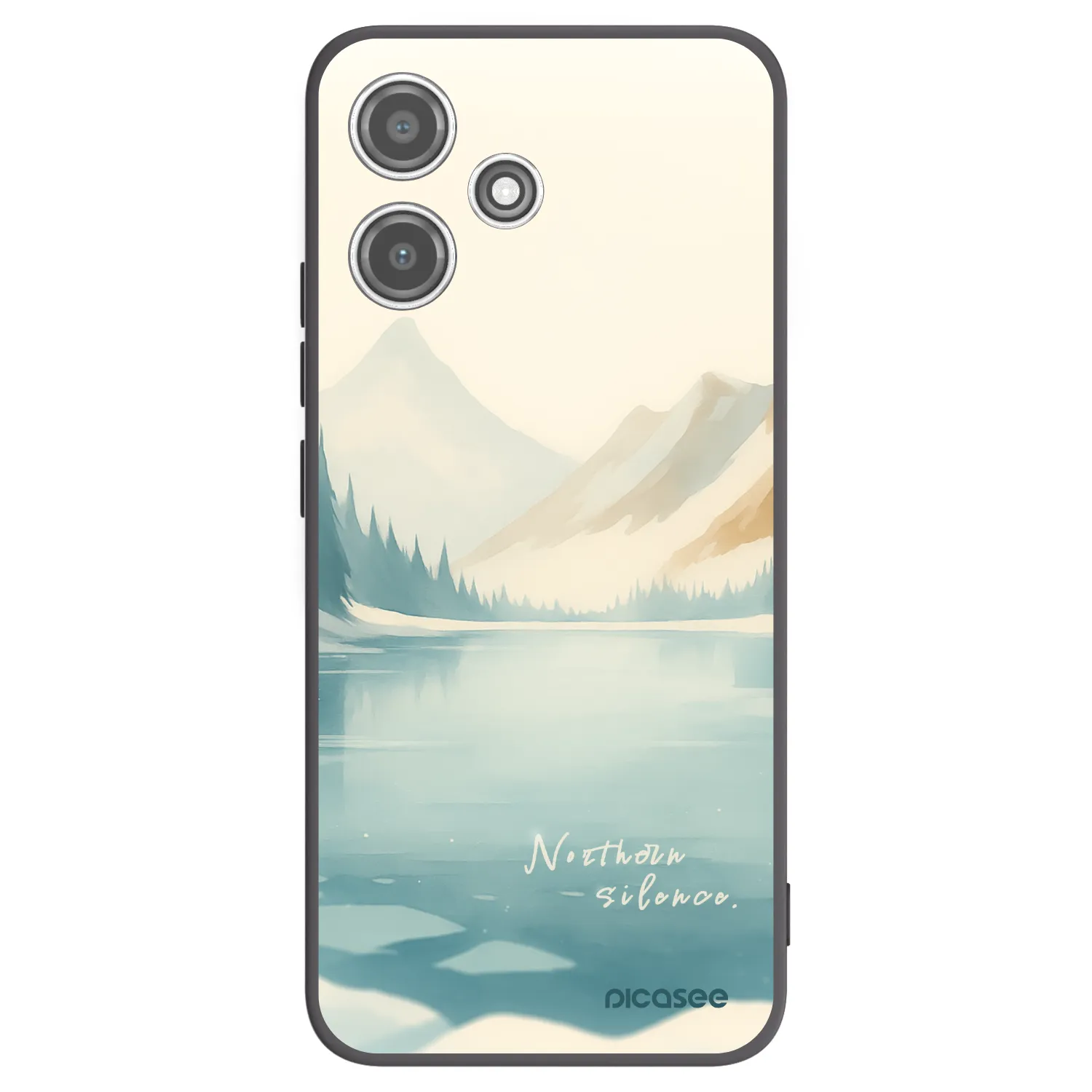 Picasee crna silikonska maskica za Xiaomi Redmi 12 5G - NOTHERN SILENCE