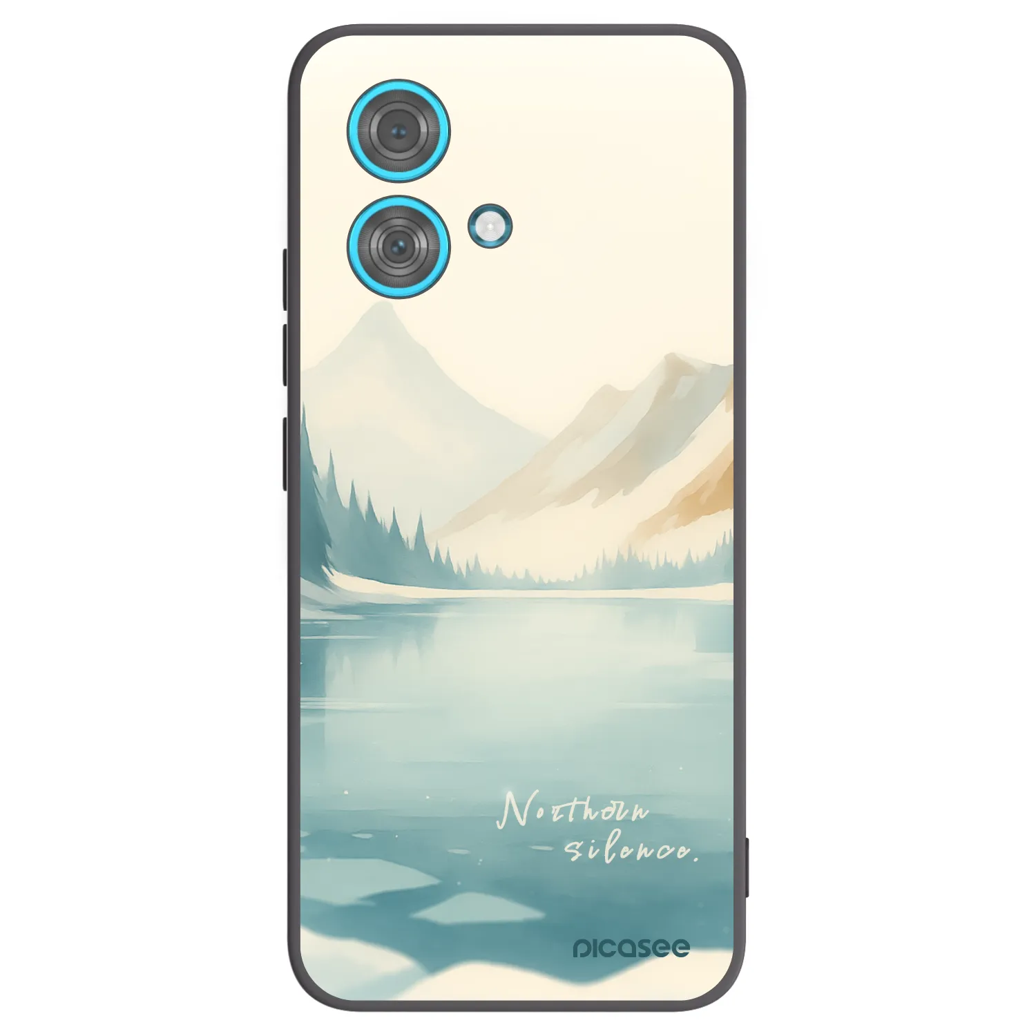 Picasee crna silikonska maskica za Motorola Edge 40 Neo - NOTHERN SILENCE