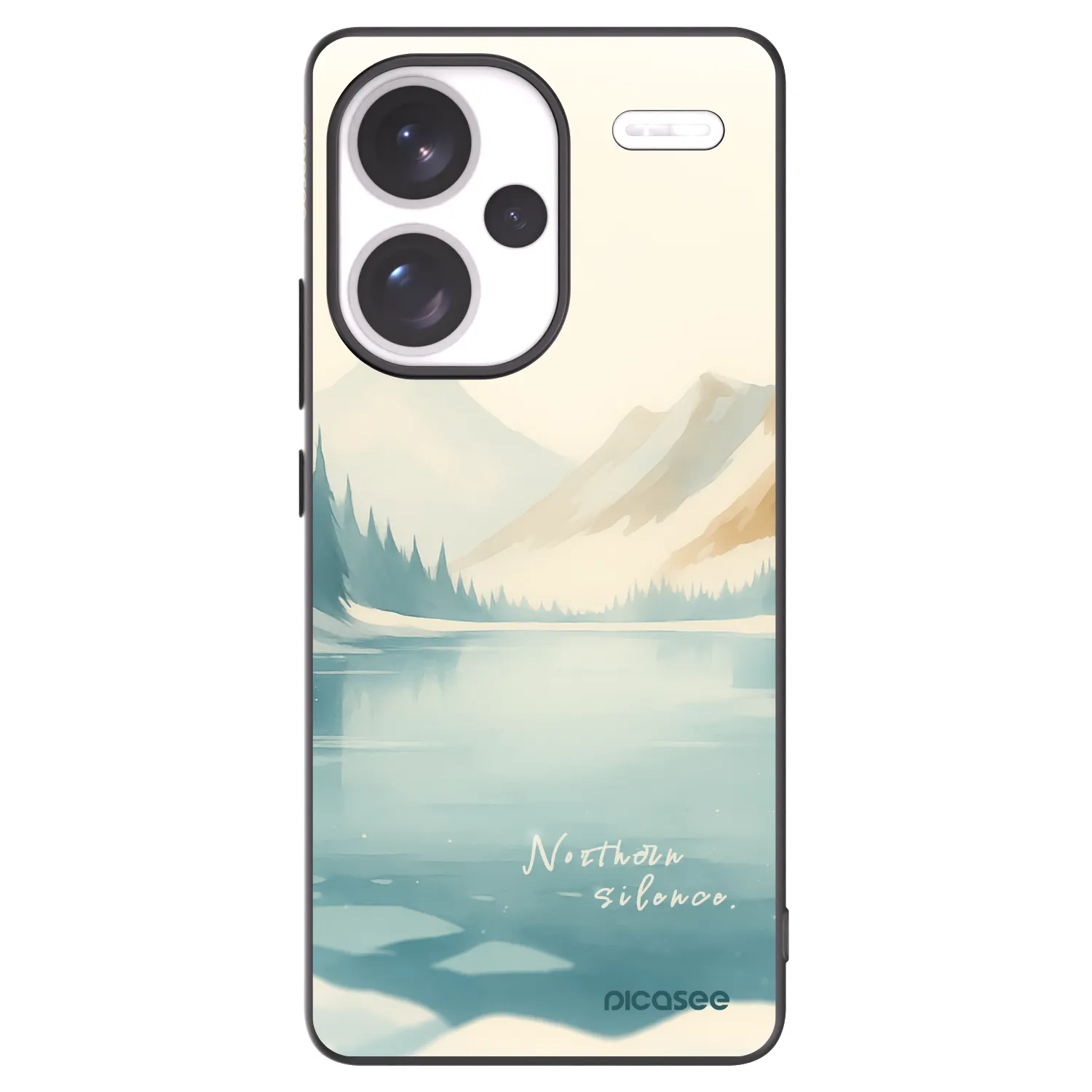 Picasee crna silikonska maskica za Xiaomi Redmi Note 13 Pro+ 5G - NOTHERN SILENCE