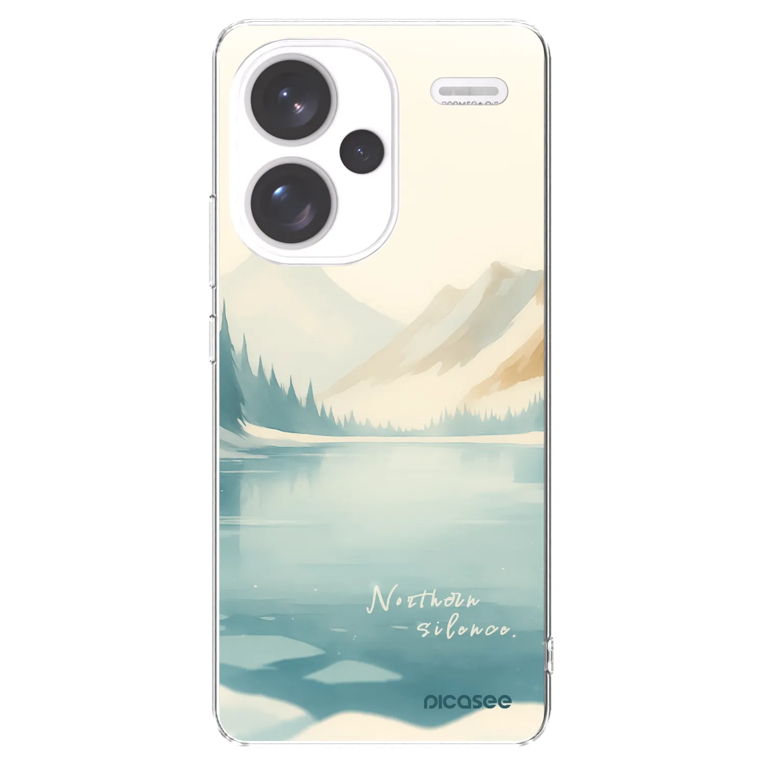 Picasee silikonska prozirna maskica za Xiaomi Redmi Note 13 Pro+ 5G - NOTHERN SILENCE