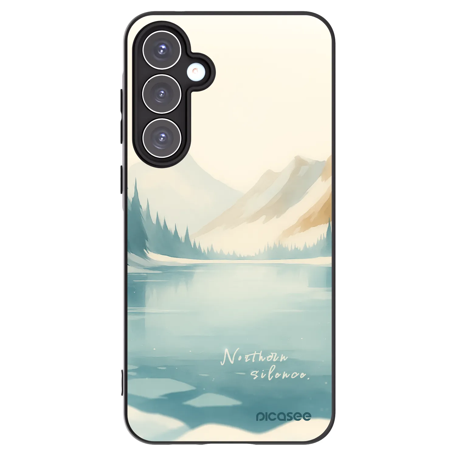 Picasee crna silikonska maskica za Samsung Galaxy A55 5G A556B - NOTHERN SILENCE