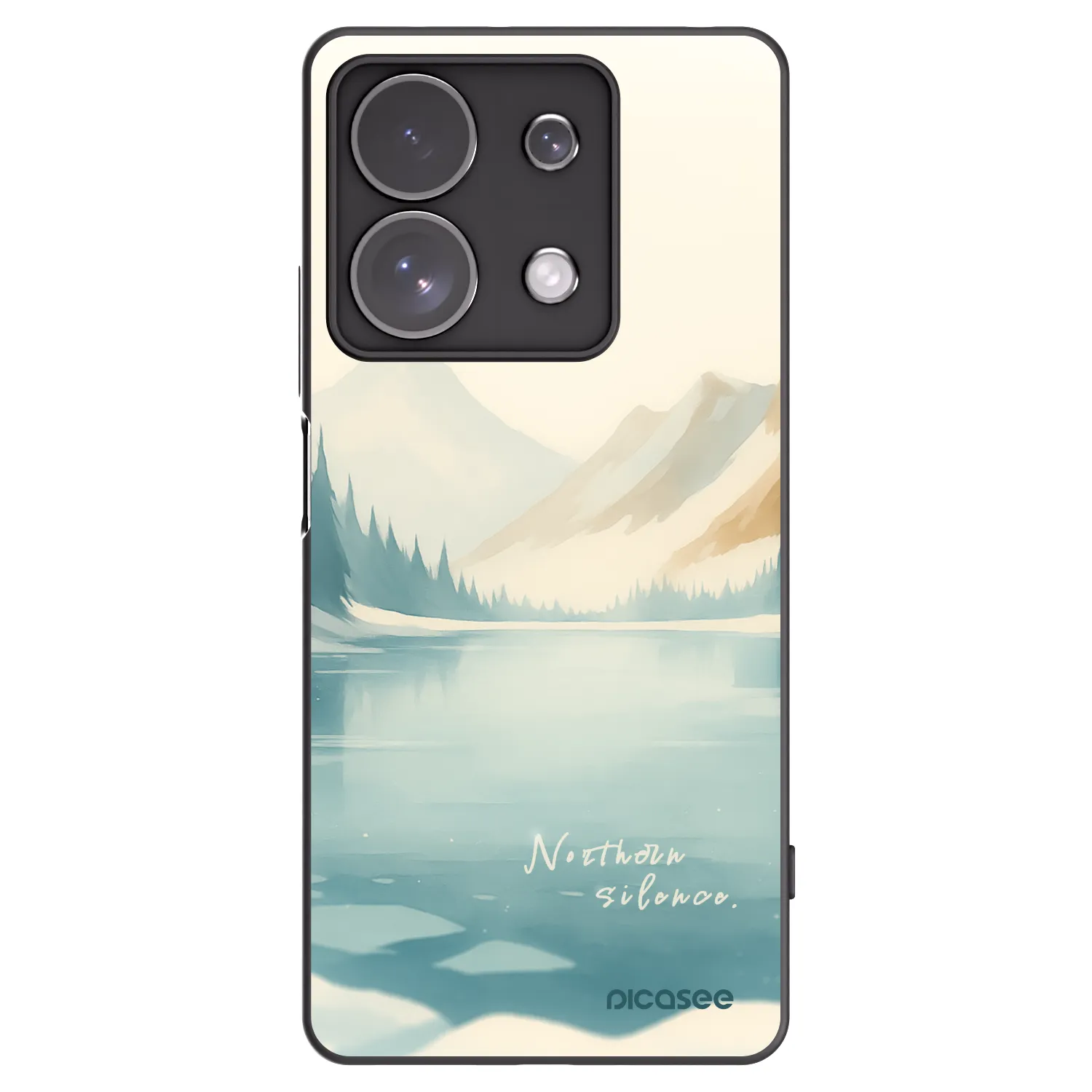 Picasee crna silikonska maskica za Xiaomi Redmi Note 13 Pro 4G - NOTHERN SILENCE