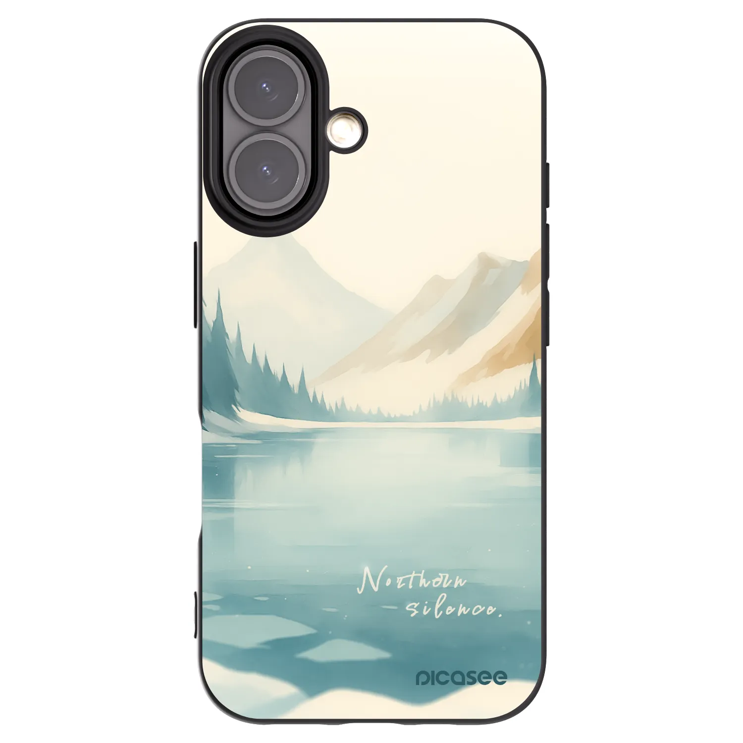 Picasee crna silikonska maskica za Apple iPhone 16 - NOTHERN SILENCE