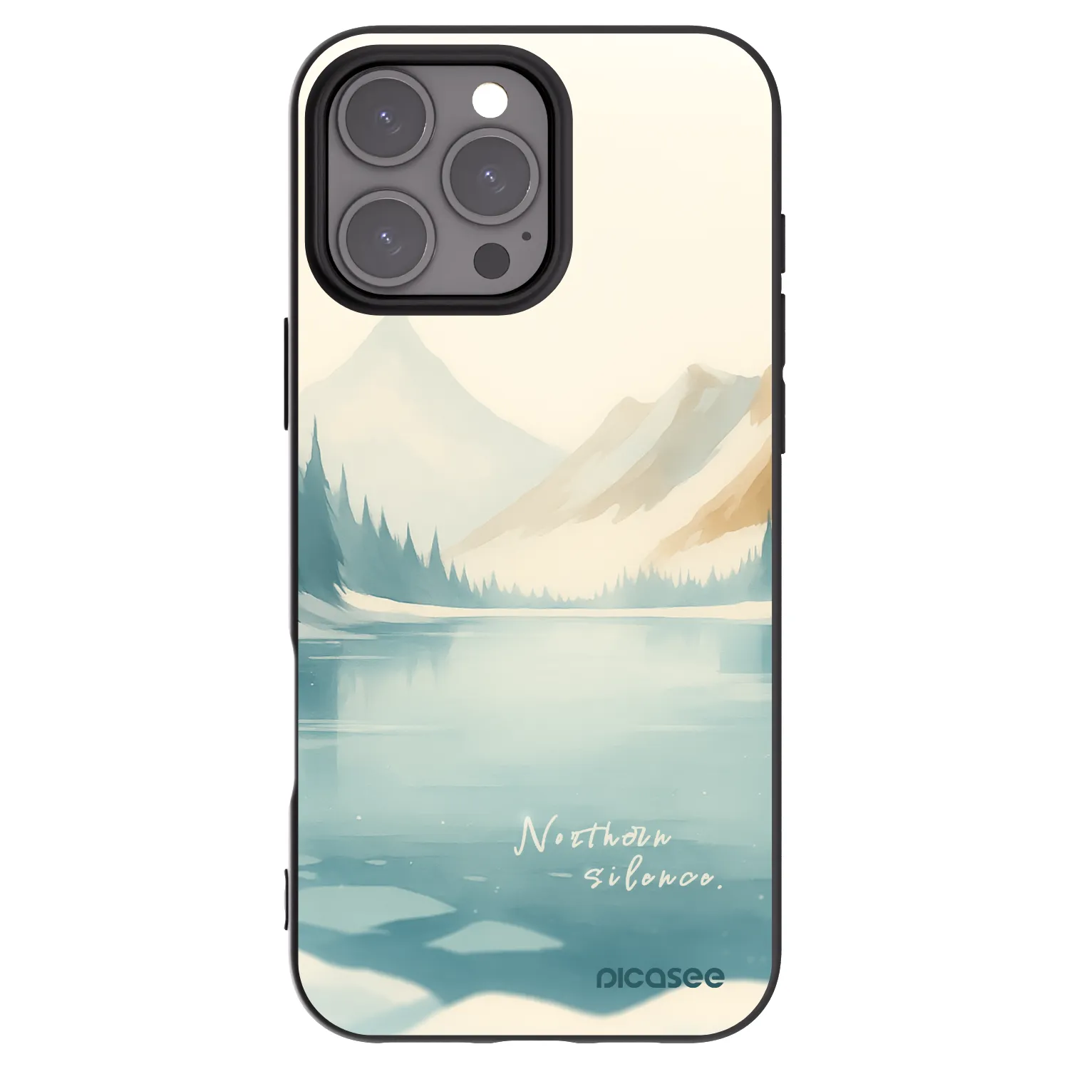 Picasee crna silikonska maskica za Apple iPhone 16 Pro Max - NOTHERN SILENCE