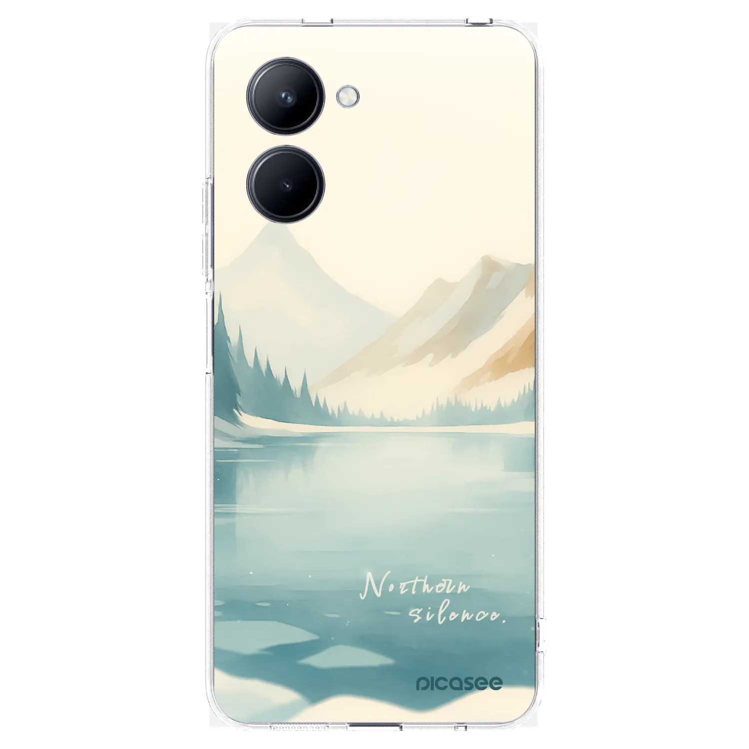 Picasee silikonska prozirna maskica za Realme C33 (2023) - NOTHERN SILENCE