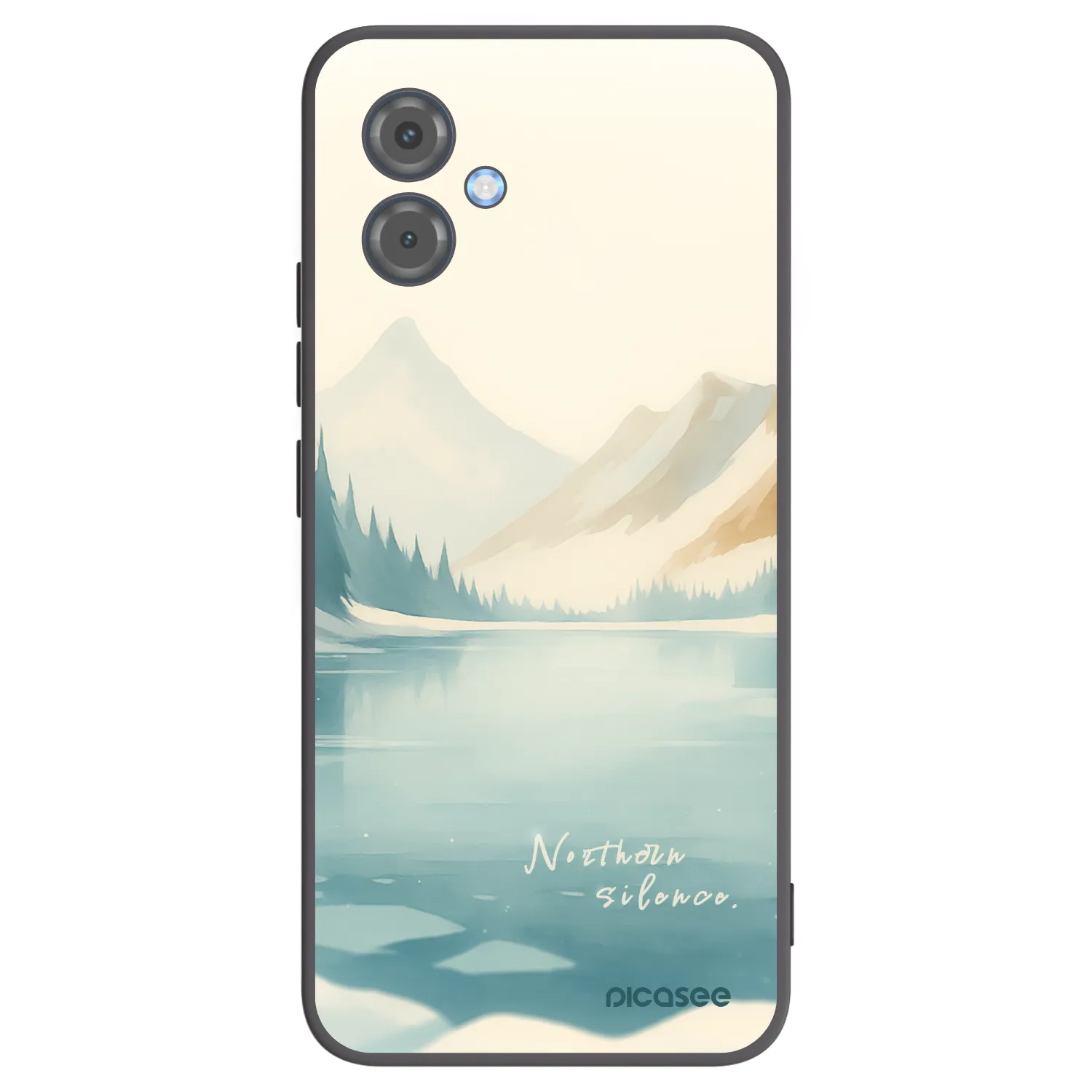 Picasee crna silikonska maskica za Motorola Moto G14 - NOTHERN SILENCE
