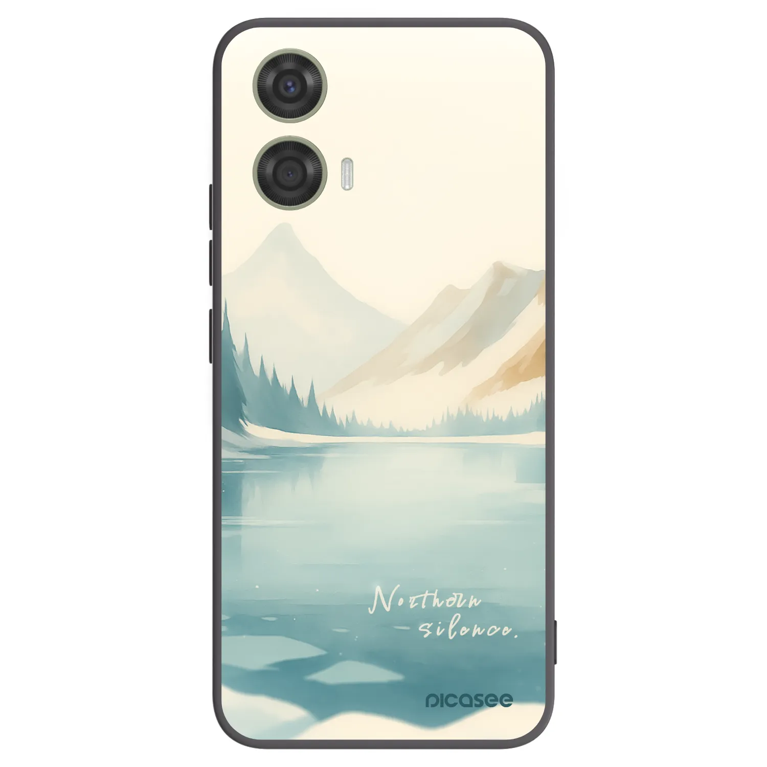 Picasee crna silikonska maskica za Motorola Moto G24 - NOTHERN SILENCE