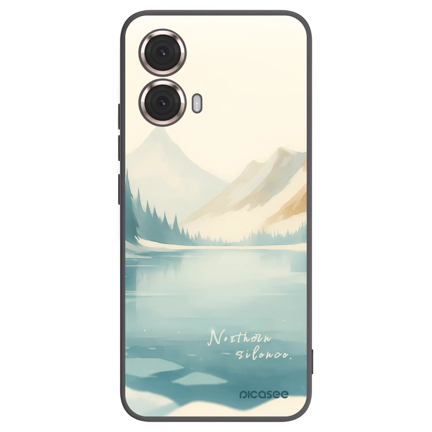 Picasee crna silikonska maskica za Motorola Moto G85 - NOTHERN SILENCE