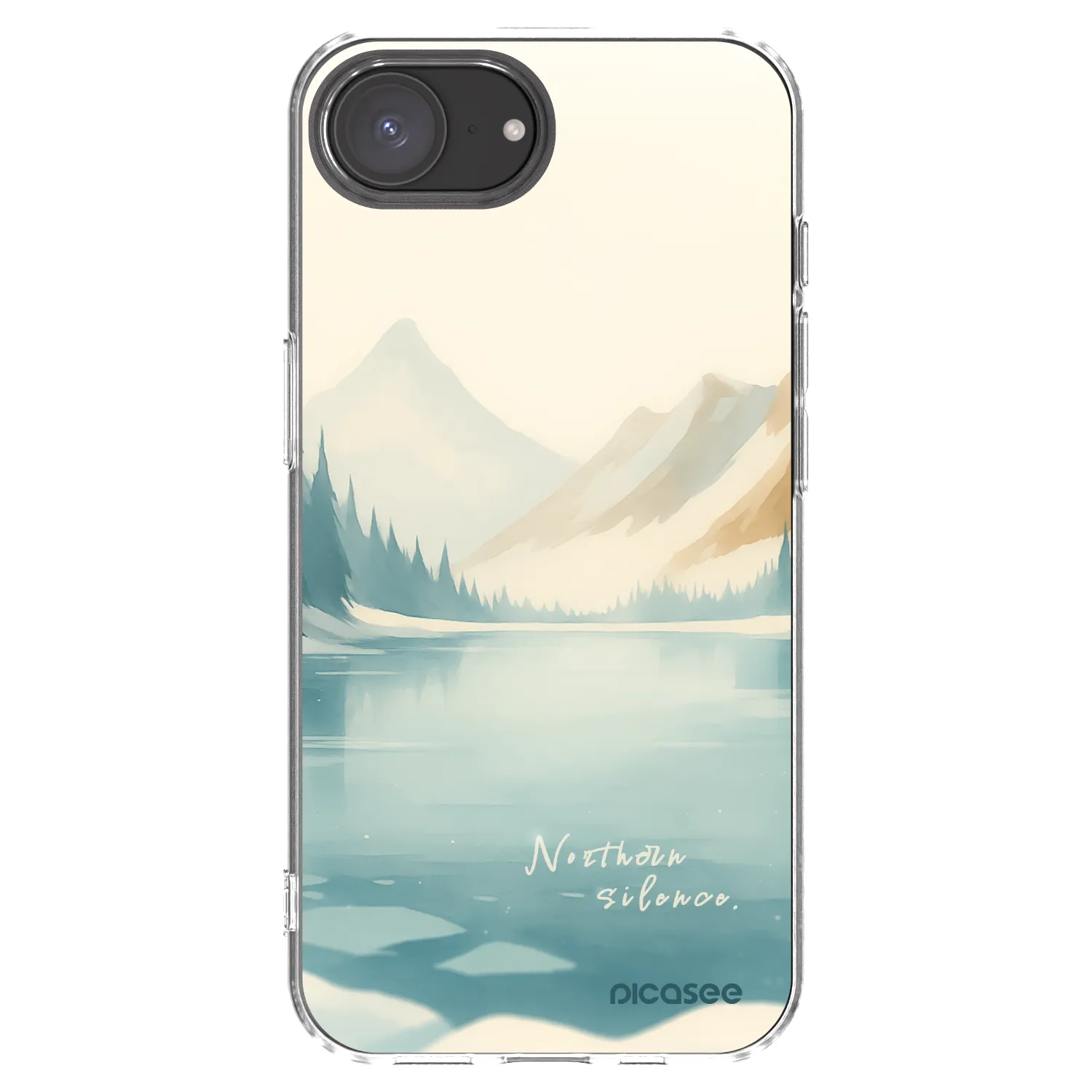 Picasee silikonska prozirna maskica za Apple iPhone 16e - NOTHERN SILENCE