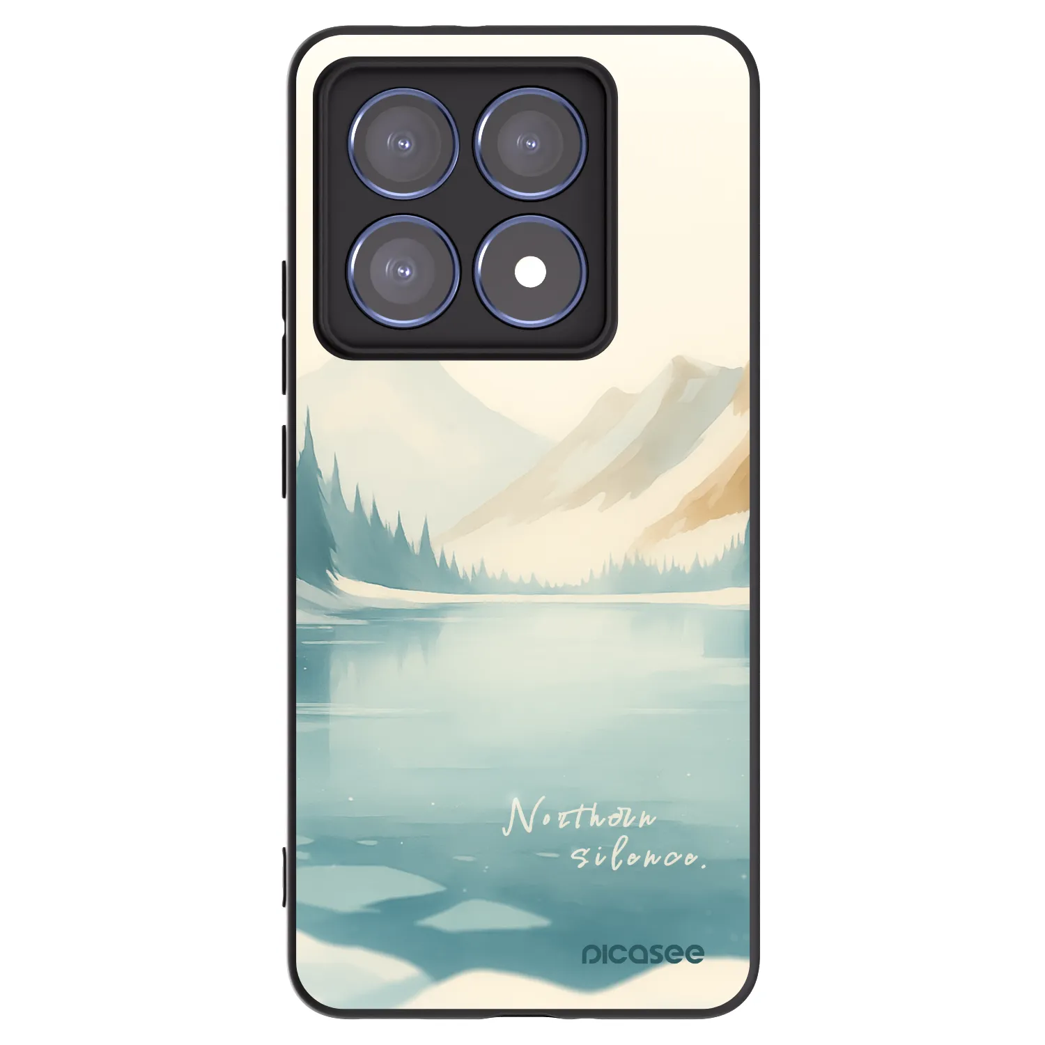 Picasee crna silikonska maskica za Xiaomi 14T Pro - NOTHERN SILENCE