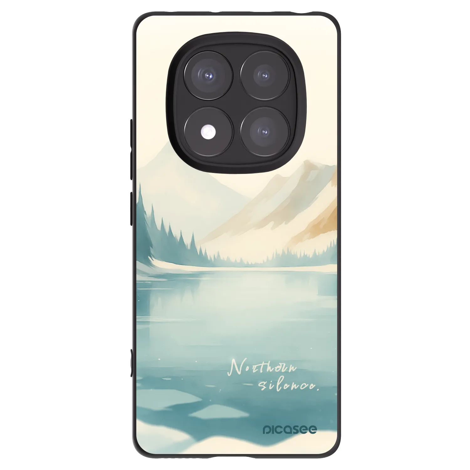 Picasee crna silikonska maskica za Xiaomi Redmi Note 14 Pro+ 5G - NOTHERN SILENCE