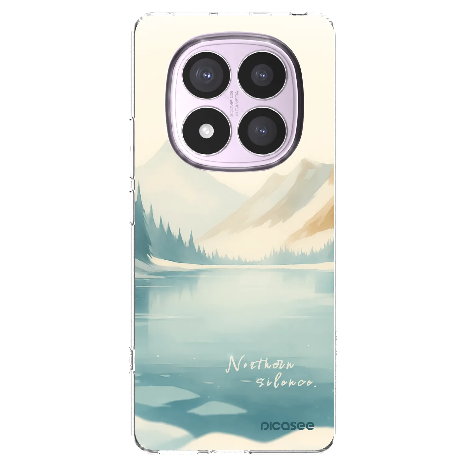 Picasee silikonska prozirna maskica za Xiaomi Redmi Note 14 Pro 5G - NOTHERN SILENCE