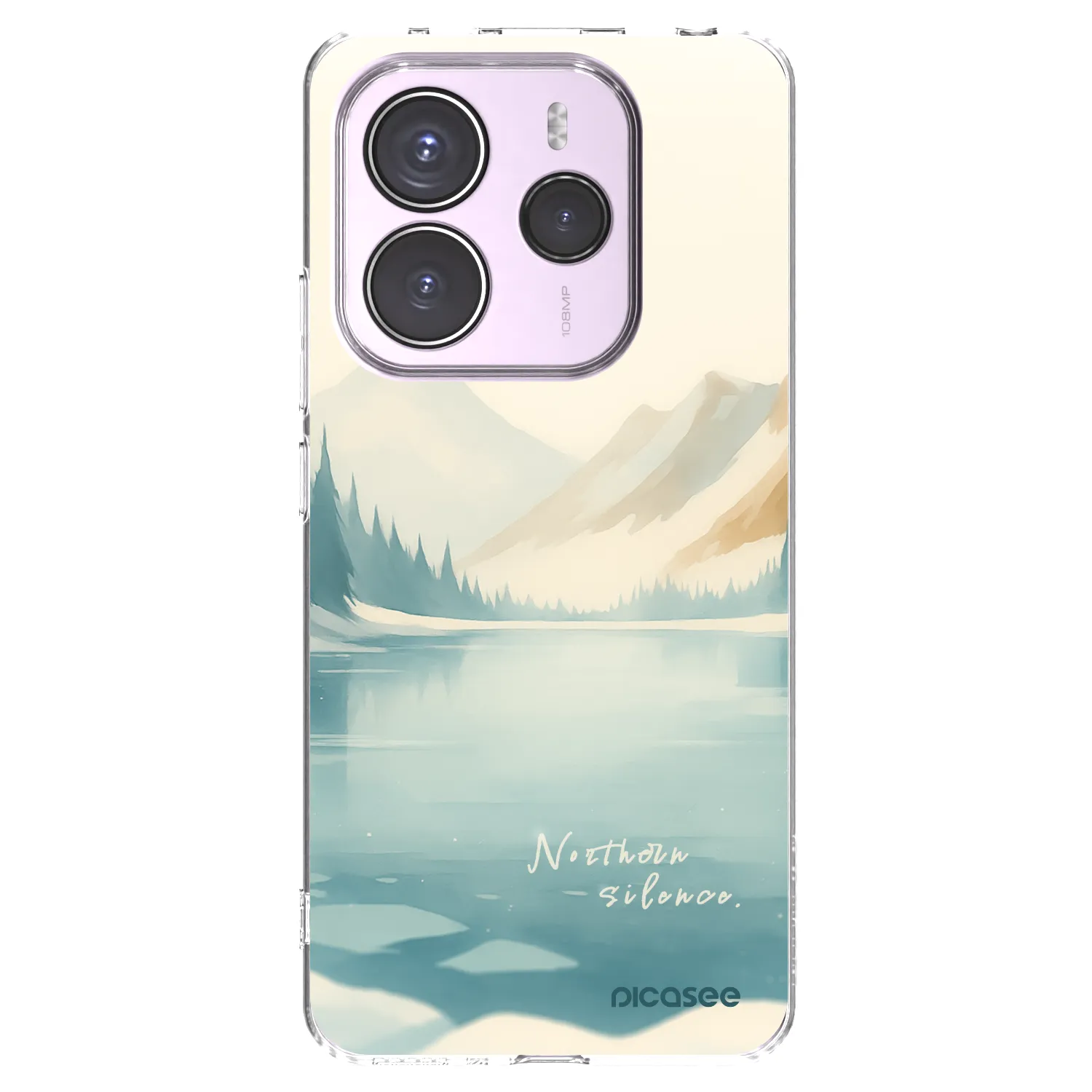 Picasee silikonska prozirna maskica za Xiaomi Redmi Note 14 5G - NOTHERN SILENCE
