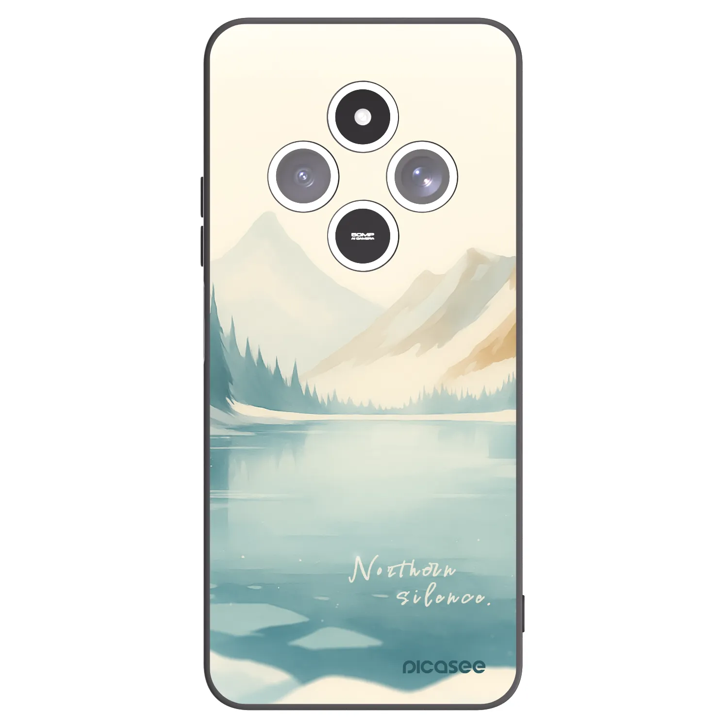 Picasee crna silikonska maskica za Xiaomi Redmi 14C - NOTHERN SILENCE