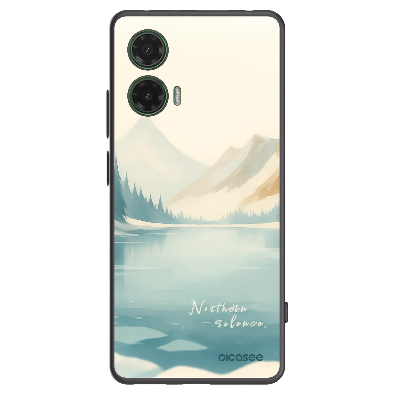 Picasee crna silikonska maskica za Motorola Moto G35 5G - NOTHERN SILENCE