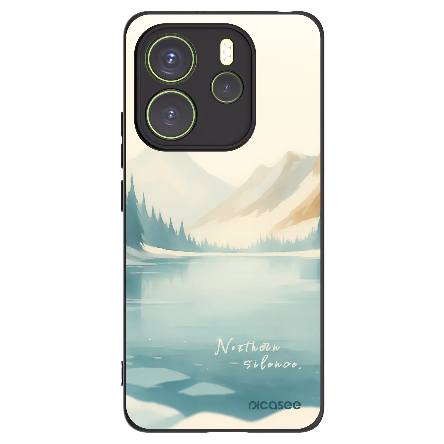 Picasee crna silikonska maskica za Xiaomi Redmi Note 14 4G - NOTHERN SILENCE