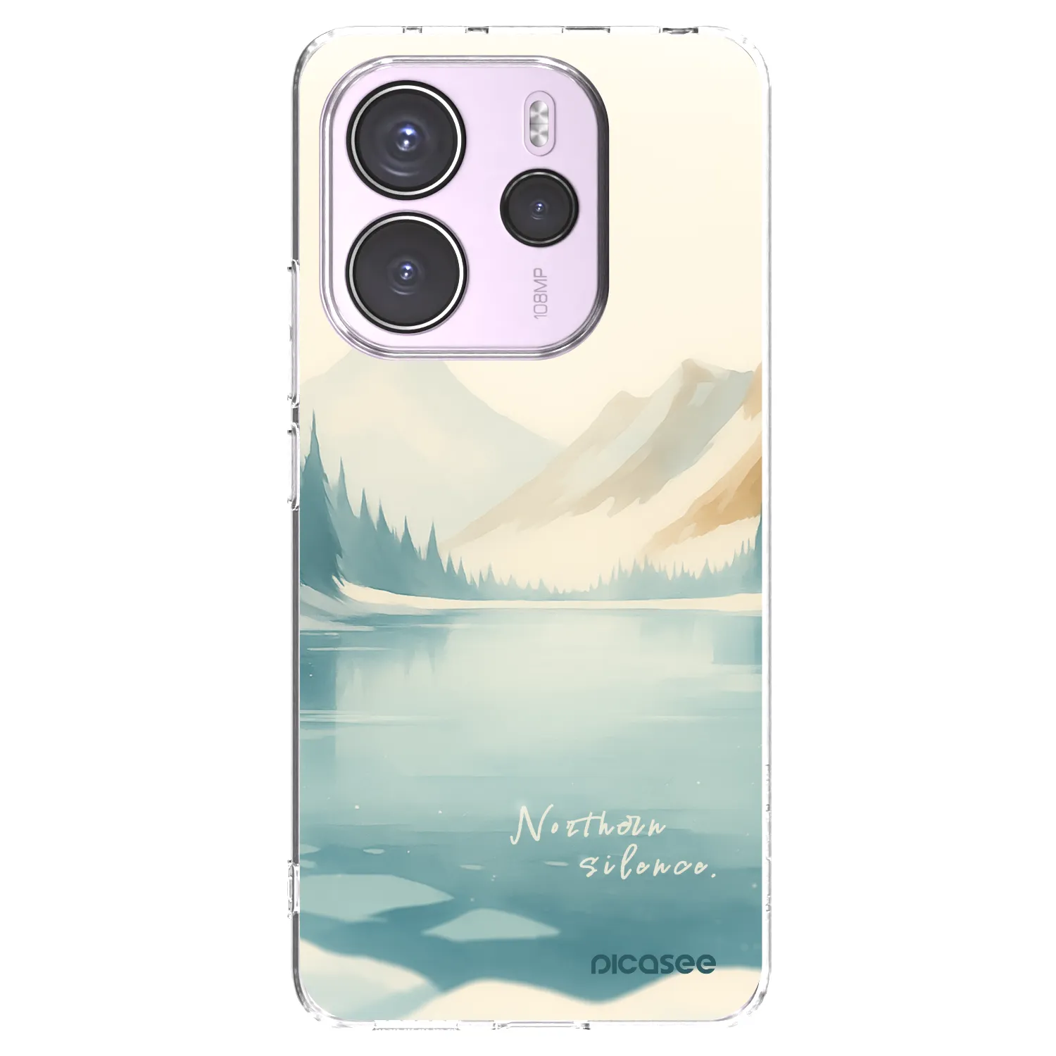 Picasee silikonska prozirna maskica za Xiaomi Redmi Note 14 4G - NOTHERN SILENCE