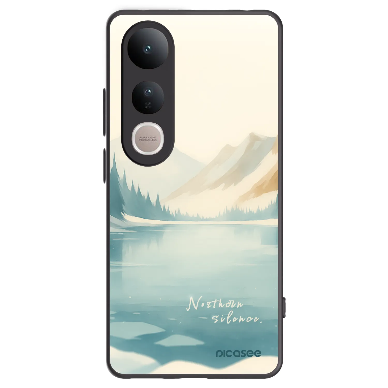 Picasee crna silikonska maskica za Vivo V50 Lite 5G - NOTHERN SILENCE