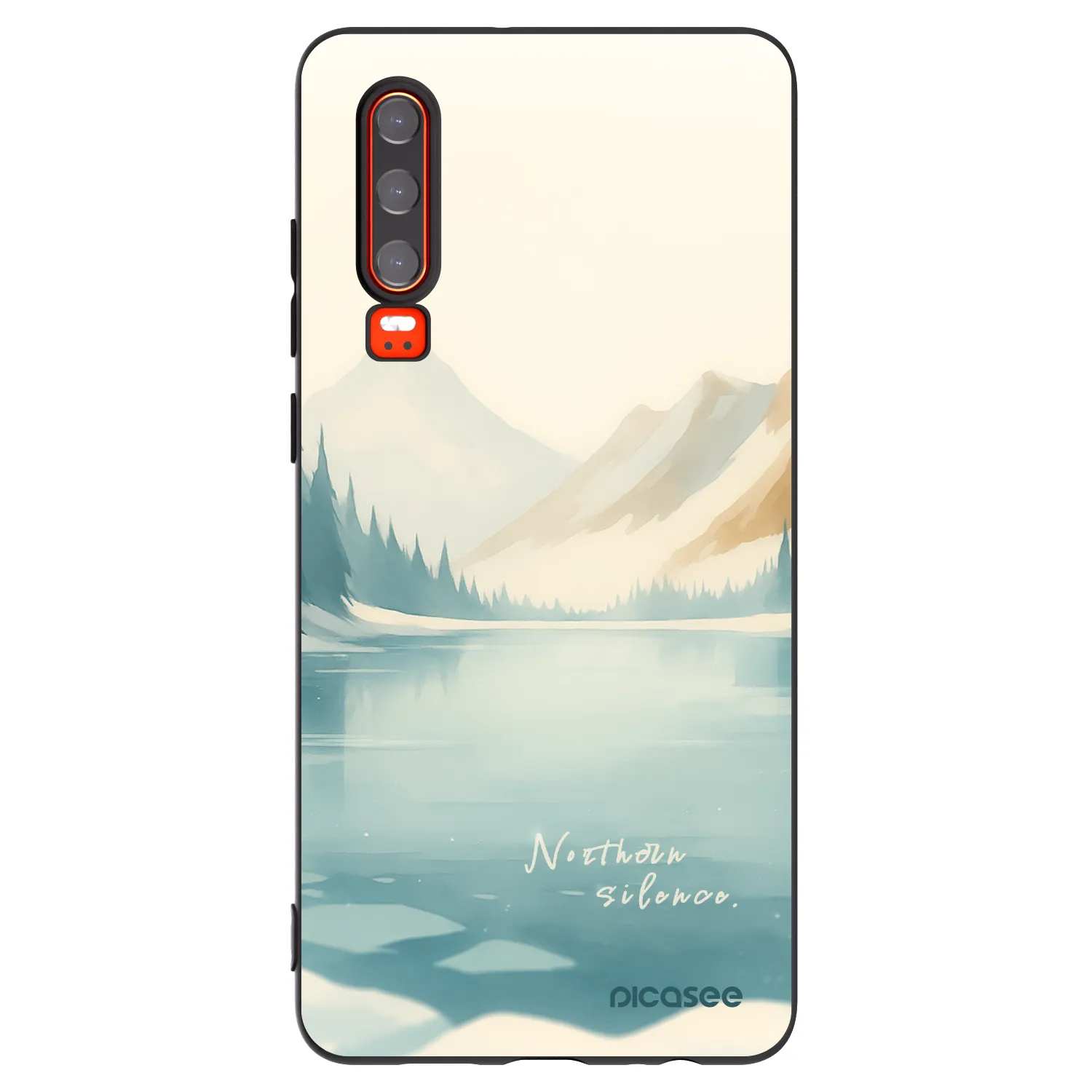 Picasee crna silikonska maskica za Huawei P30 - NOTHERN SILENCE