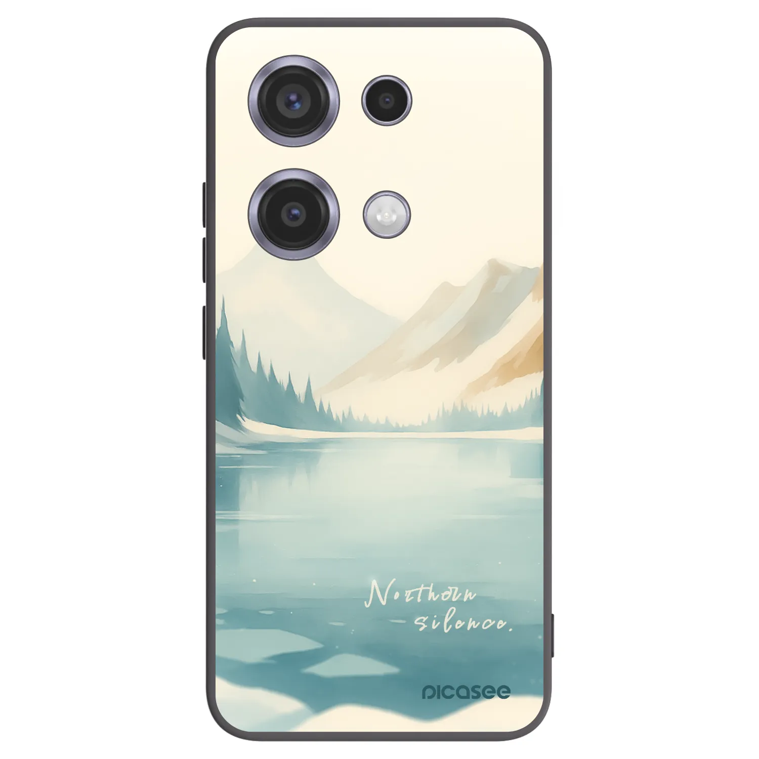 Picasee crna silikonska maskica za Xiaomi Redmi Note 14S - NOTHERN SILENCE