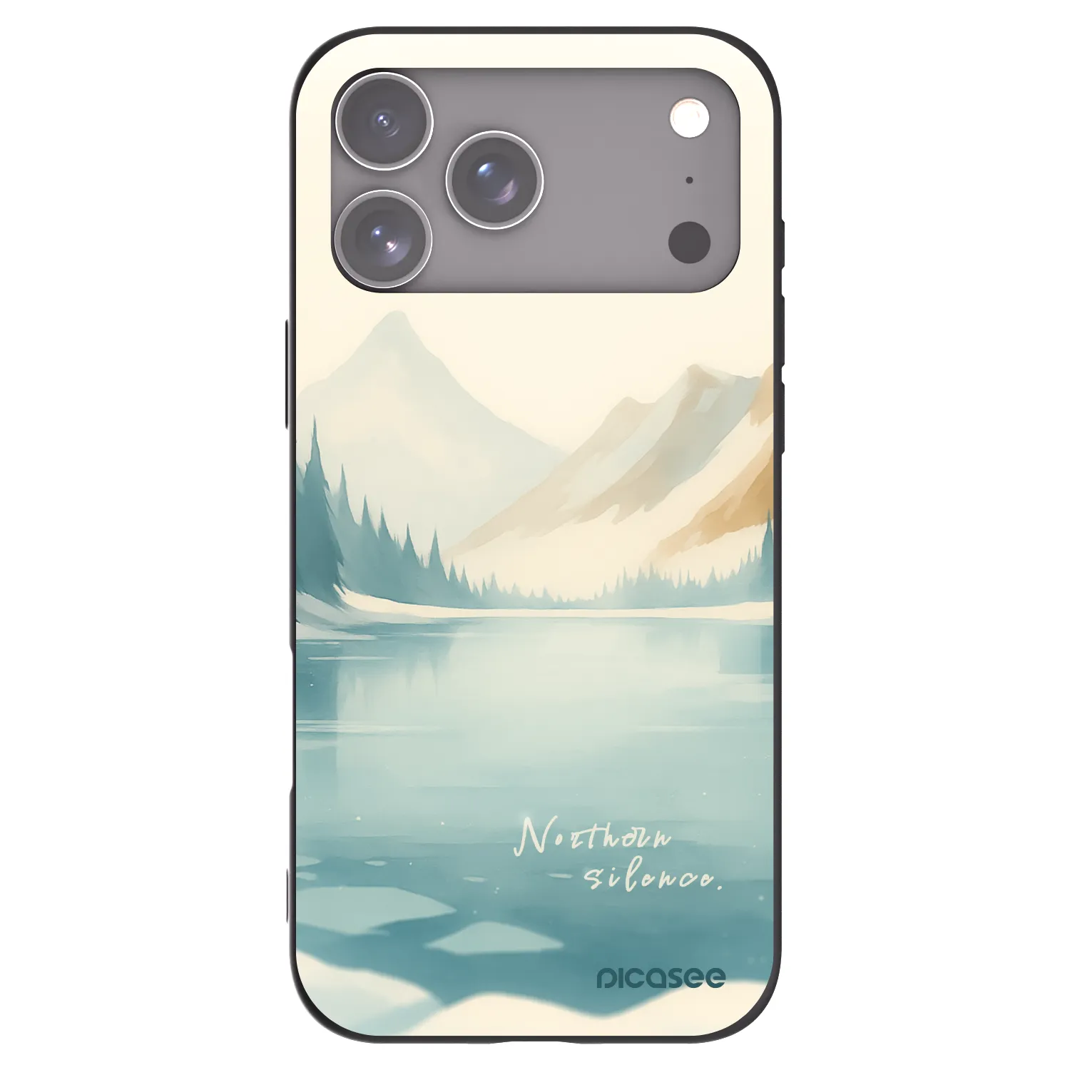 Picasee crna silikonska maskica za Apple iPhone 17 Pro Max - NOTHERN SILENCE