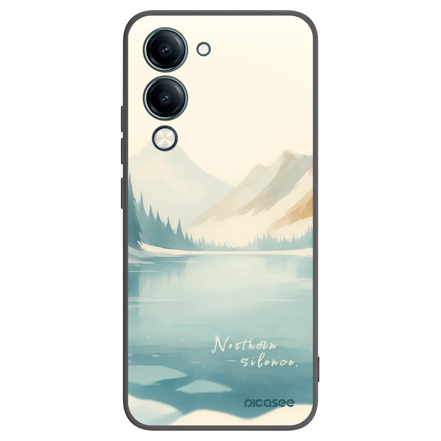 Picasee crna silikonska maskica za Vivo Y29s 5G - NOTHERN SILENCE
