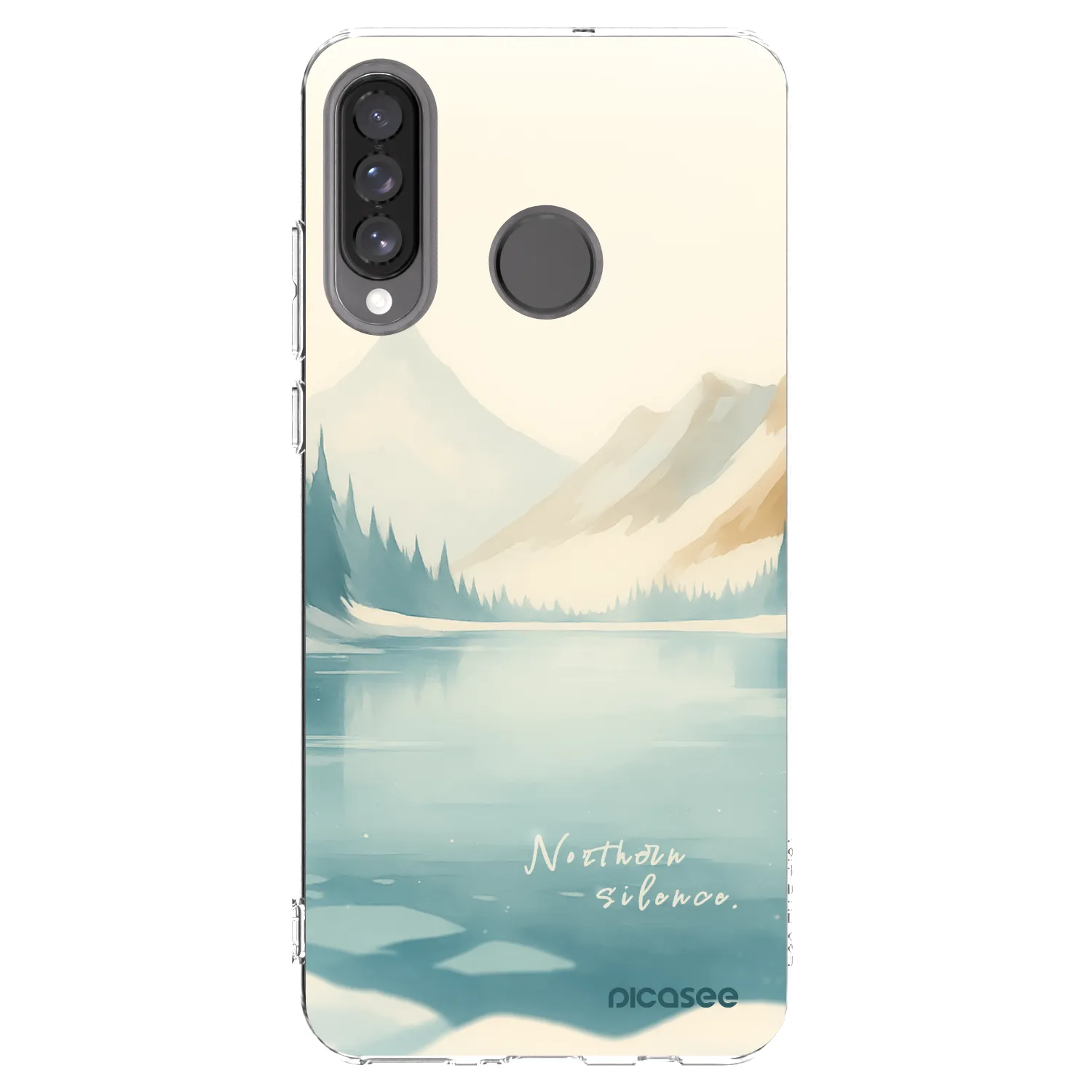 Picasee silikonska prozirna maskica za Huawei P30 Lite - NOTHERN SILENCE