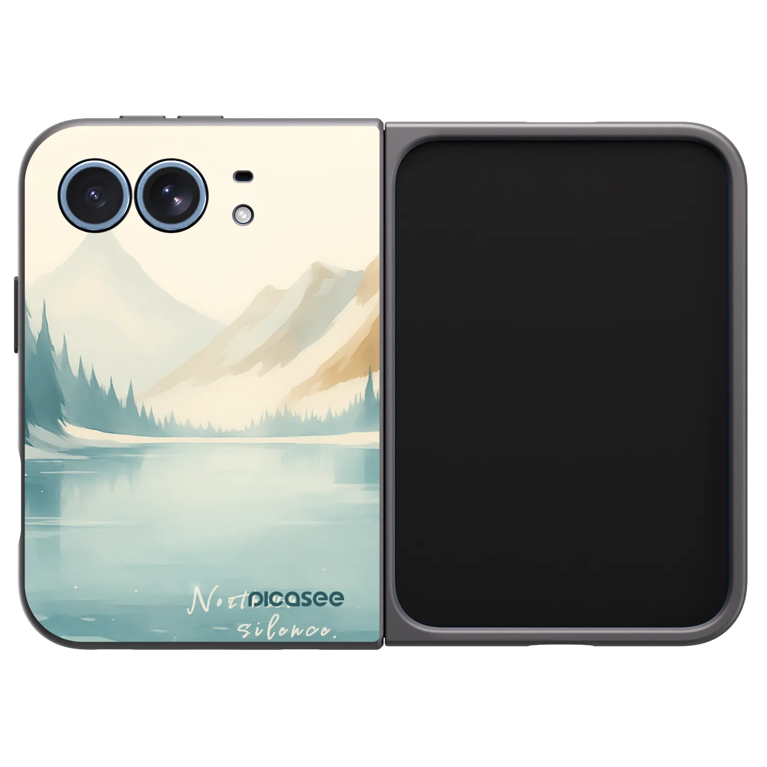 Picasee crna silikonska maskica za Apple iPhone Ultra - NOTHERN SILENCE